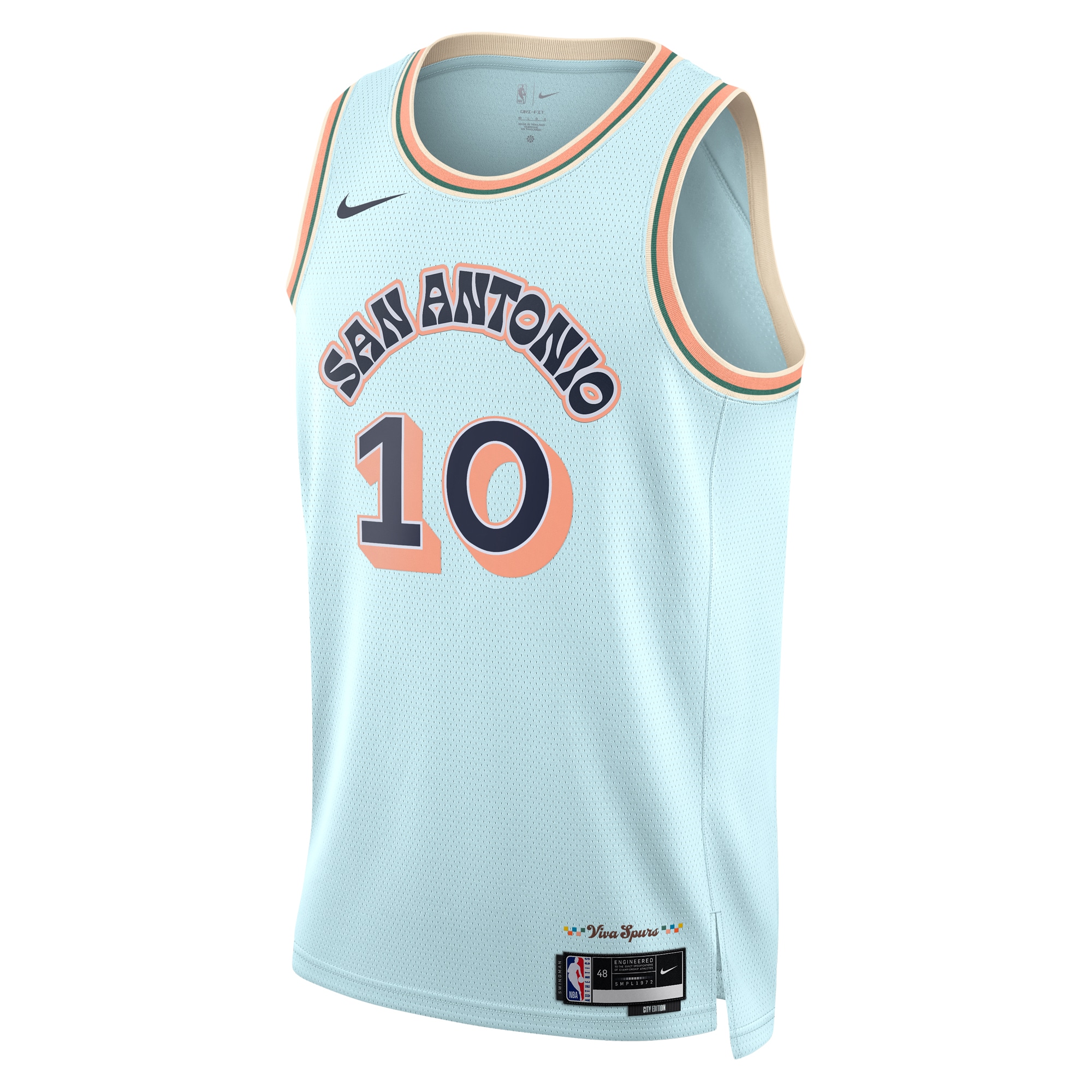 San Antonio Spurs City Edition Swingman 2024 Blue Jeremy Socha Unisex NBA Jersey Unisex