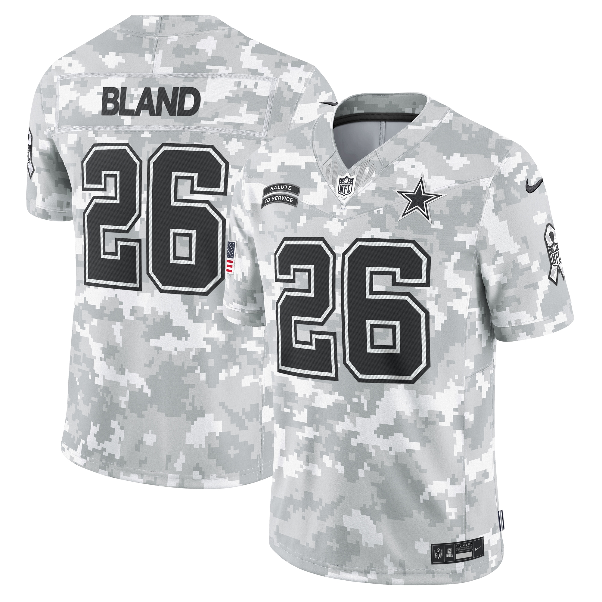 Dallas Cowboys DaRon Bland Arctic Camo 2024 Salute to Service Limited NFL Jersey Men's