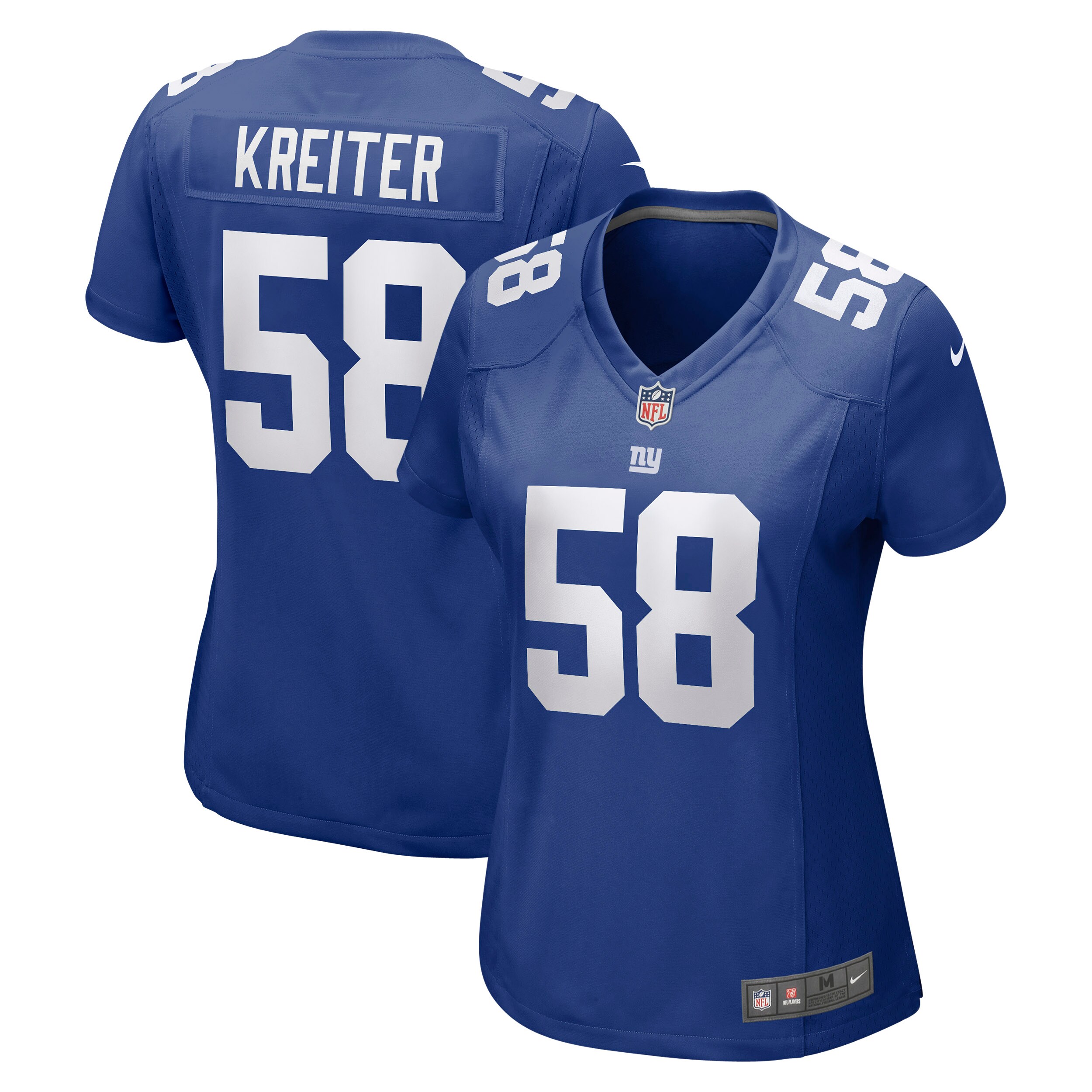 New York Giants Casey Kreiter Royal Game NFL Jersey Women's