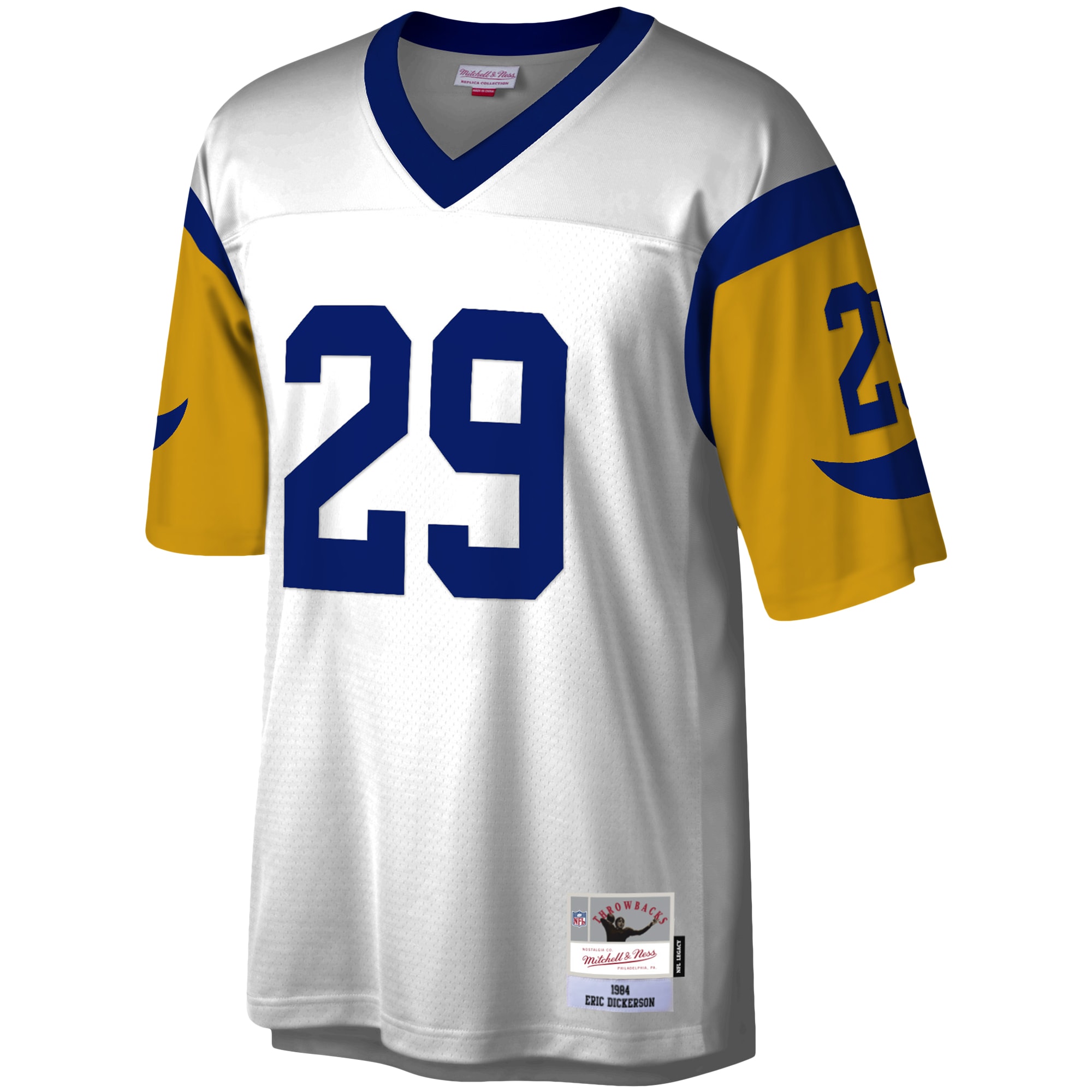 Los Angeles Rams Eric Dickerson Mitchell Ness White Legacy NFL Jersey Men's