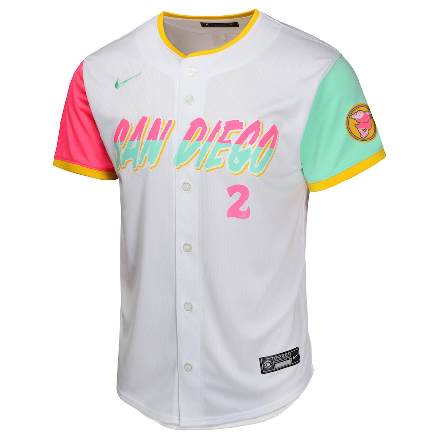 Xander Bogaerts 2 San Diego Padres City Connect Limited White MLB Jersey Youth