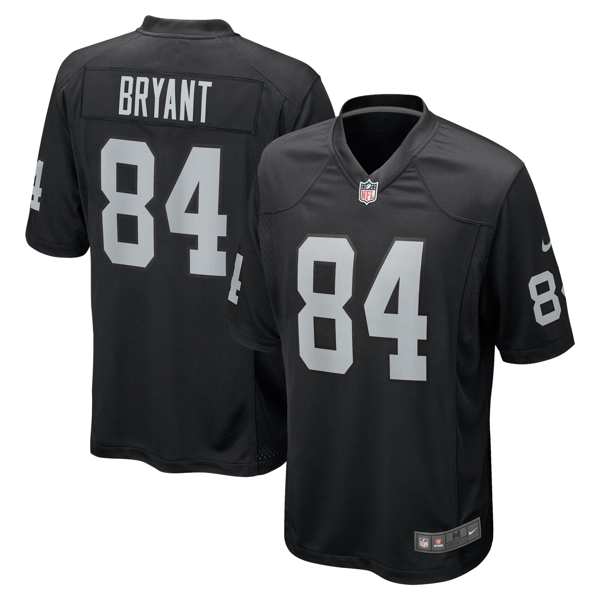 Las Vegas Raiders Harrison Bryant Black Team Game NFL Jersey Men's