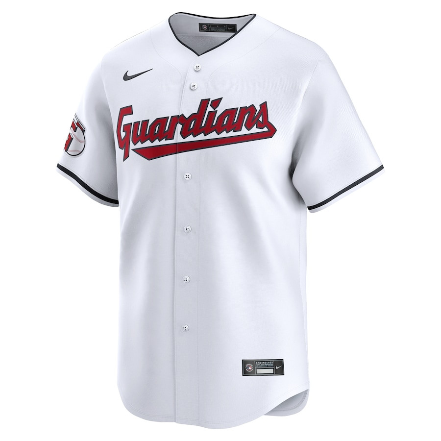 Bo Naylor 23 Cleveland Guardians Home Limited White MLB Jersey Men's