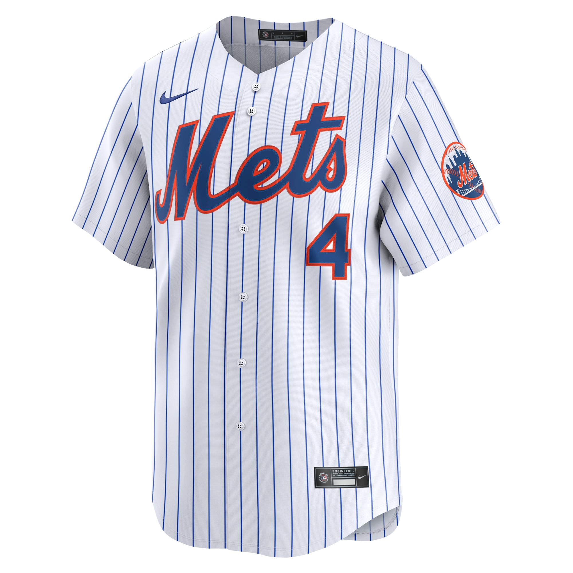 New York Mets Francisco Alvarez White Home Limited Player MLB Jersey Men's