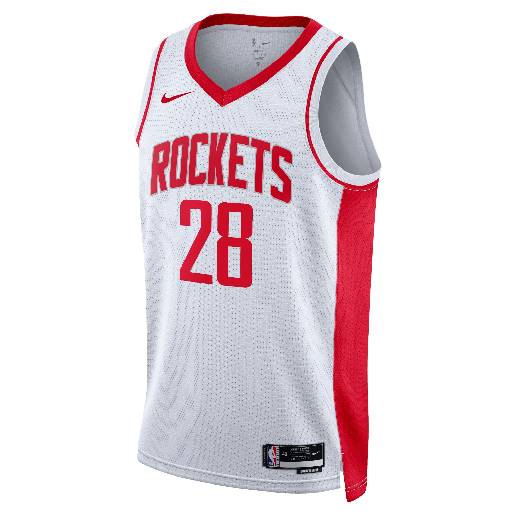 Houston Rockets Association Edition Swingman White Alperen Sengu Unisex NBA Jersey Unisex