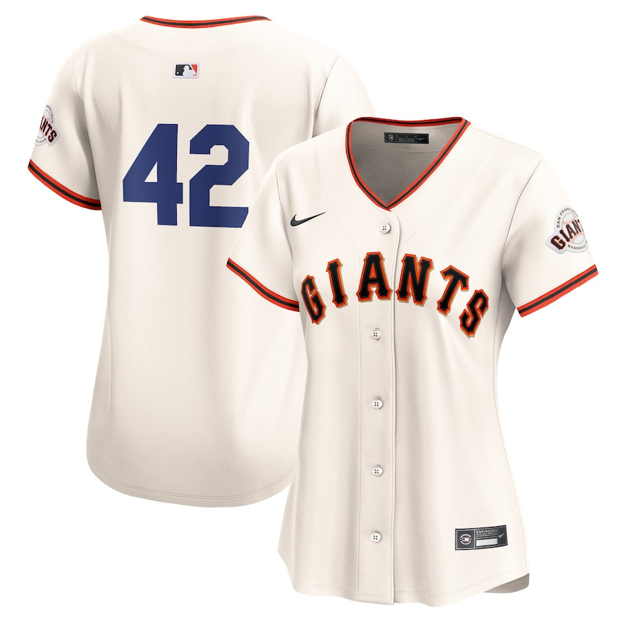 San Francisco Giants 2024 Jackie Robinson Day Home Limited Cream MLB Jersey Women's