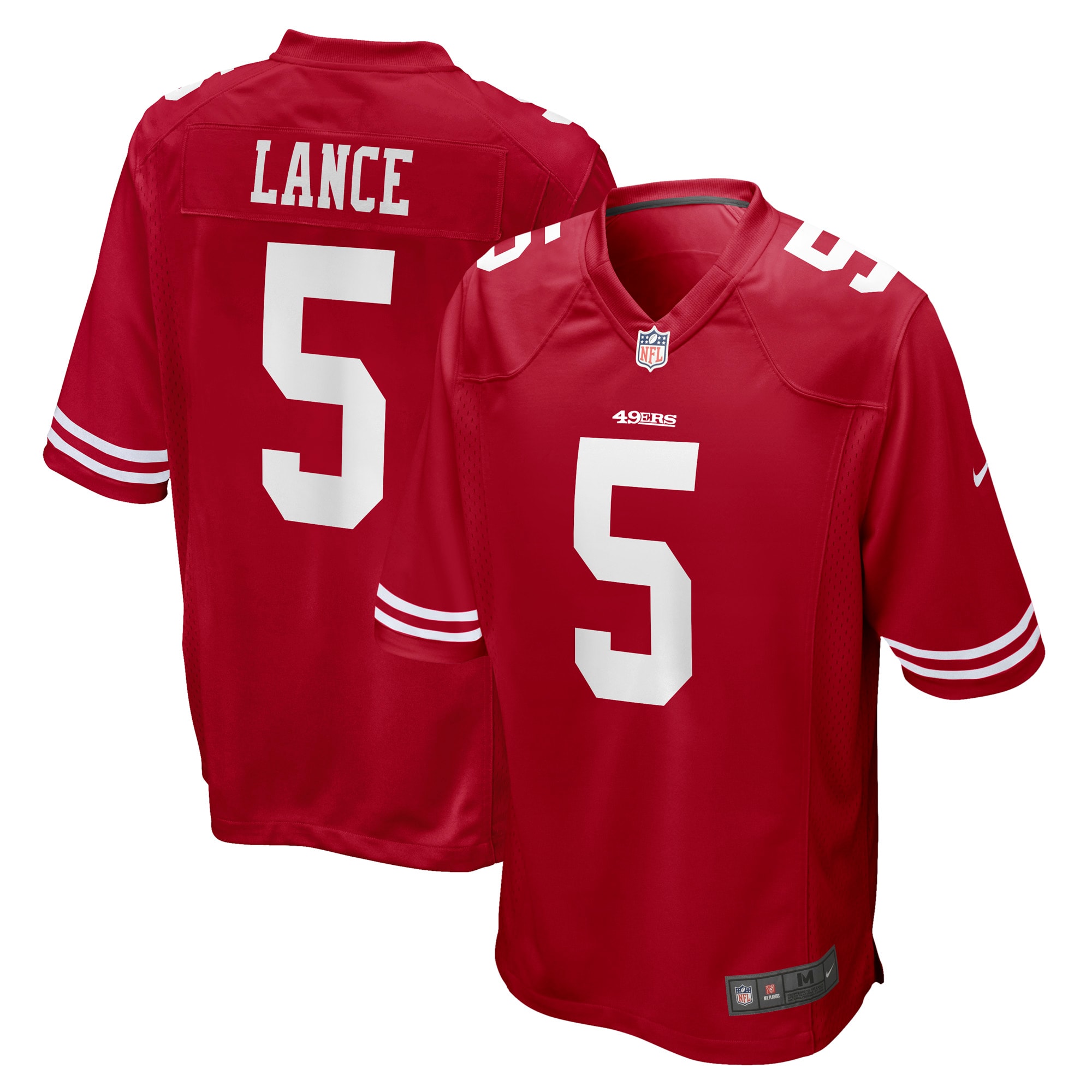 San Francisco 49ers Trey Lance Scarlet Game NFL Jersey Men's