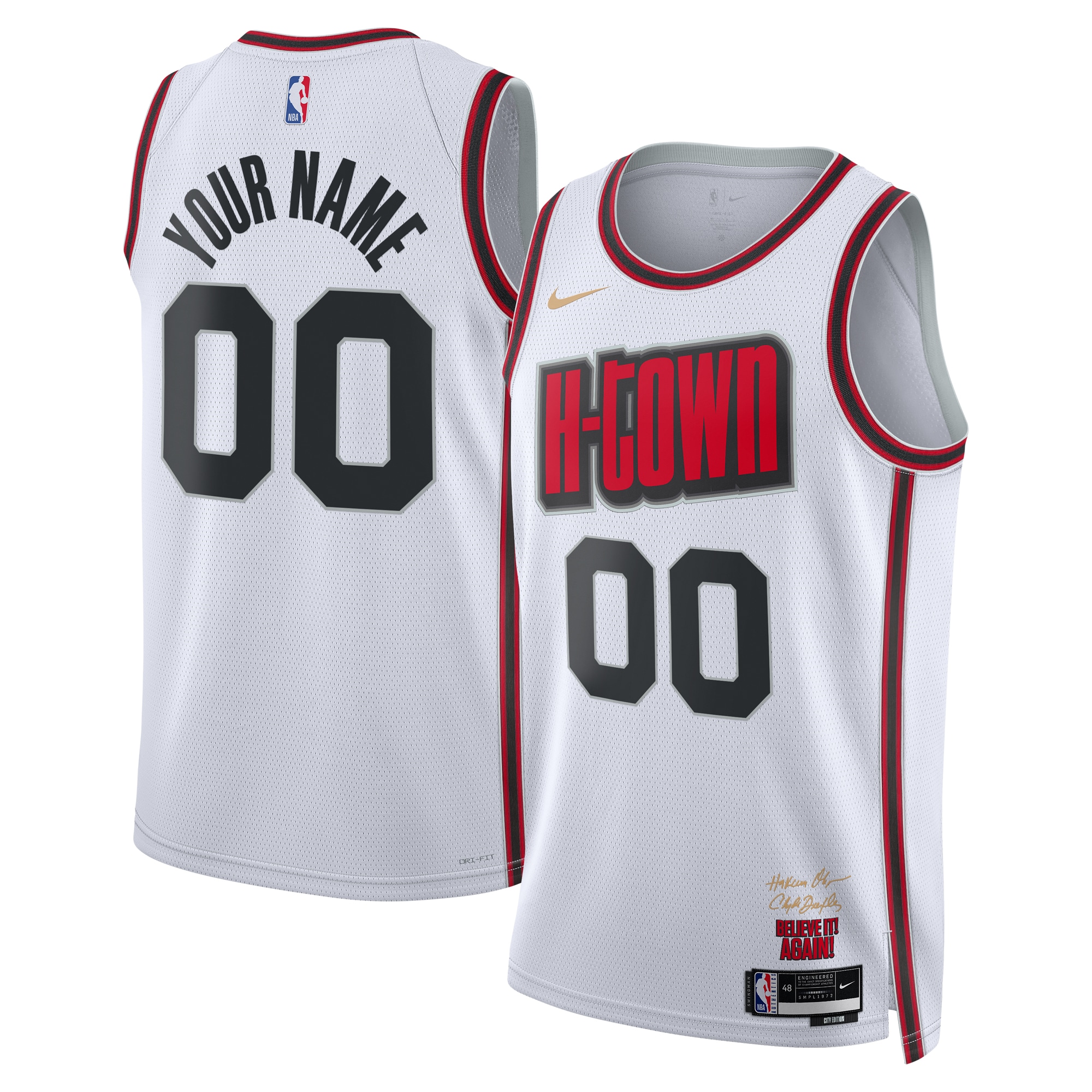 Houston Rockets City Edition Swingman 2024 Custom Unisex NBA Jersey Unisex