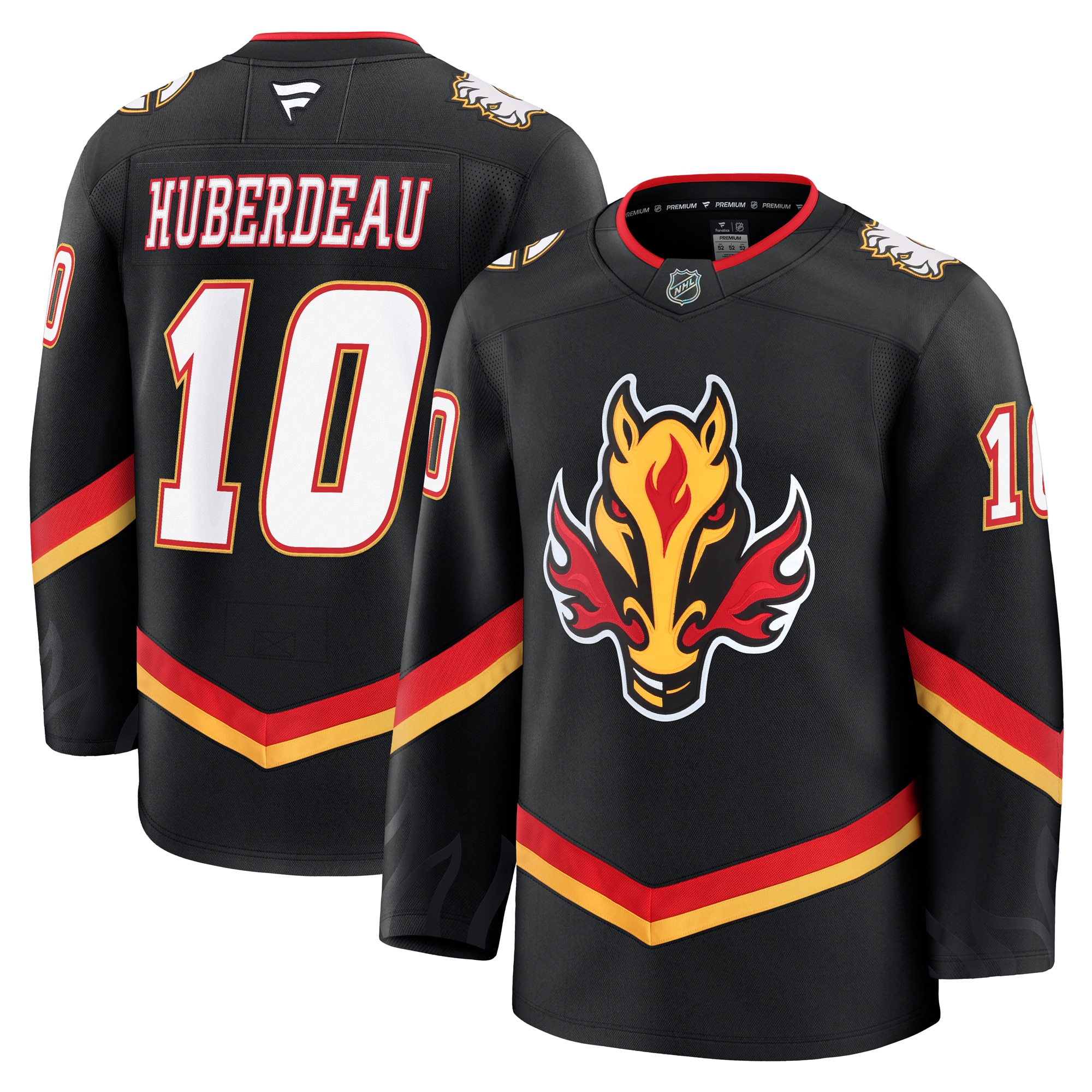 Calgary Flames Jonathan Huberdeau Black Alternate Premium NHL Jersey Men's