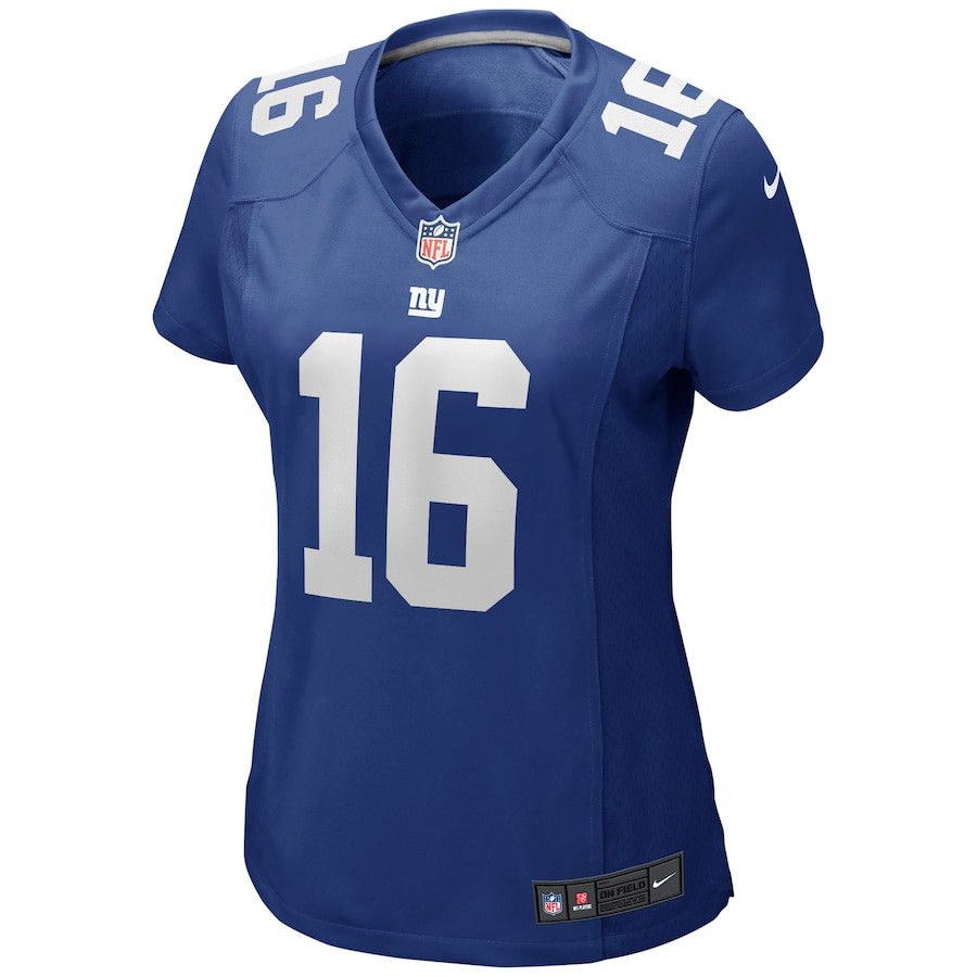 Frank Gifford 16 New York Giants Game Retired Royal NFL Jersey Women's