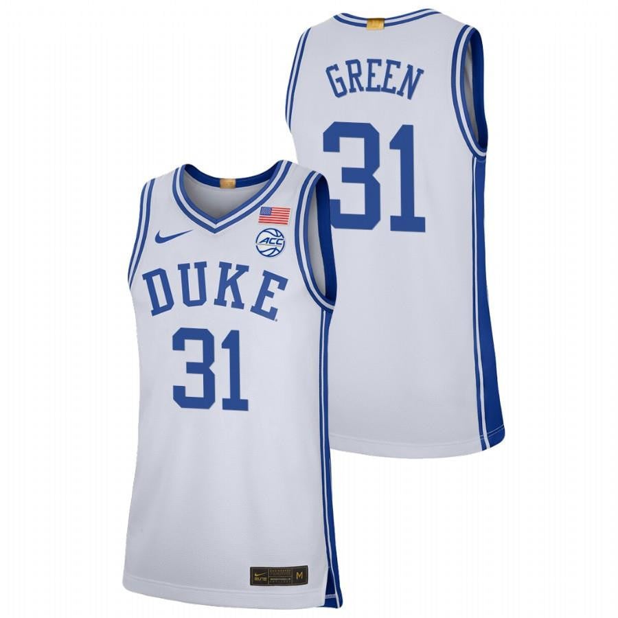 Duke Blue Devils Nyah Green 202 White College Limited NCAA Jersey Men's