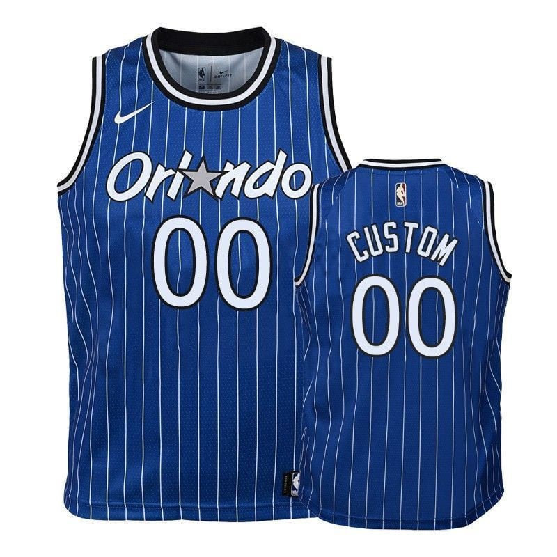 Orlando Magic Aaron Gordon 00 Hardwood Classics Blue NBA Jersey Youth