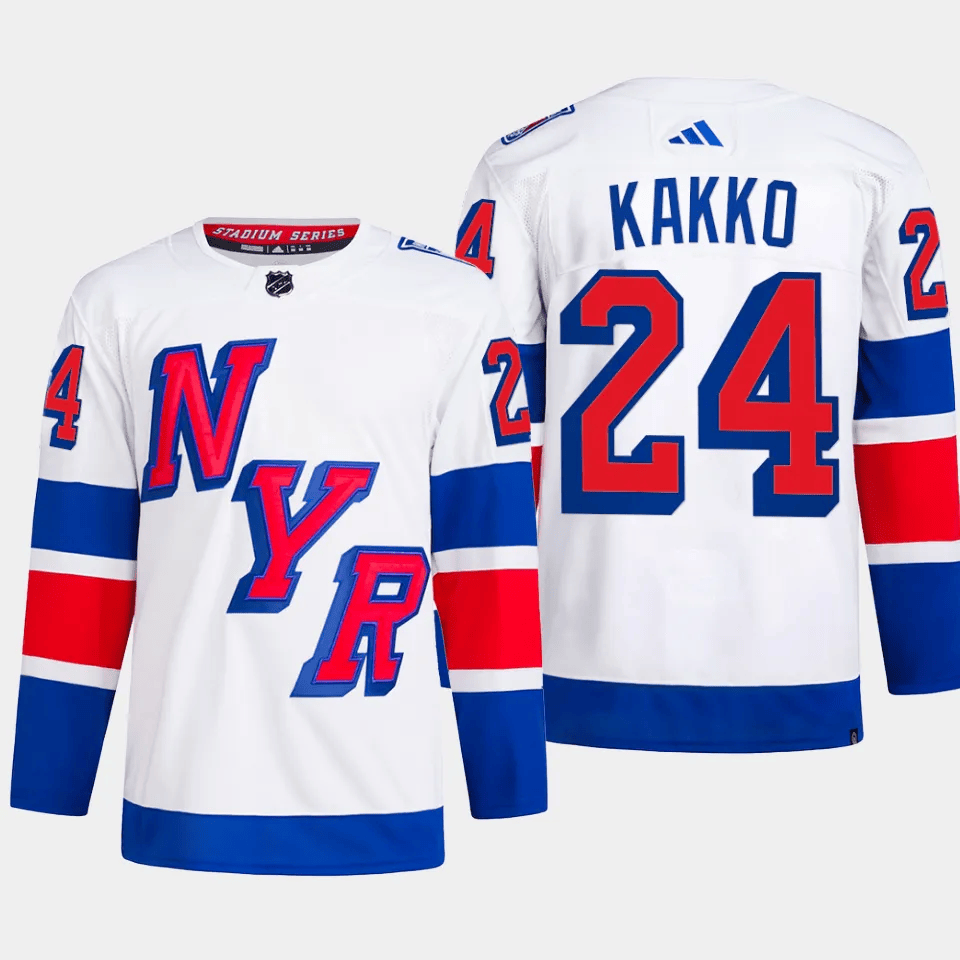 Kaapo Kakko 24 New York Rangers 2024 Stadium Series Primegreen White NHL Jersey Men's