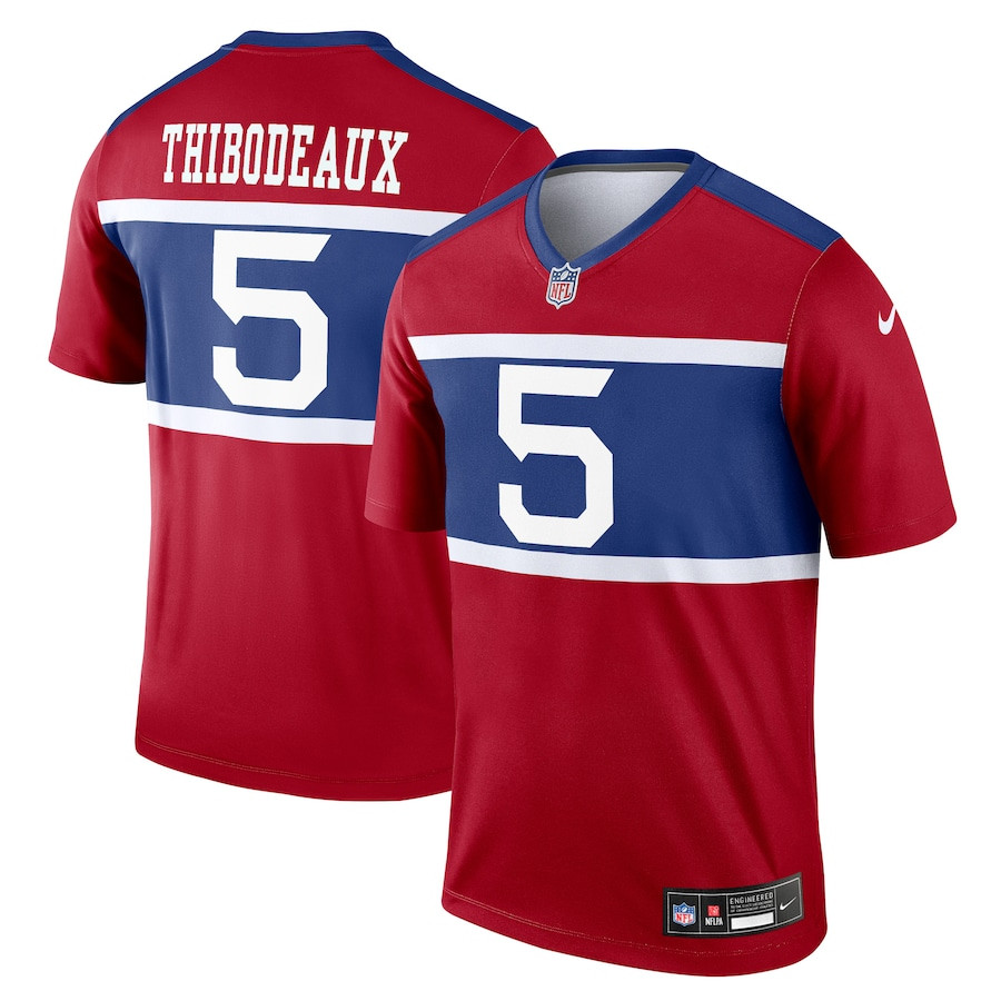 Kayvon Thibodeaux 5 New York Giants Alternate Legend Player Century Red NFL Jersey Men's