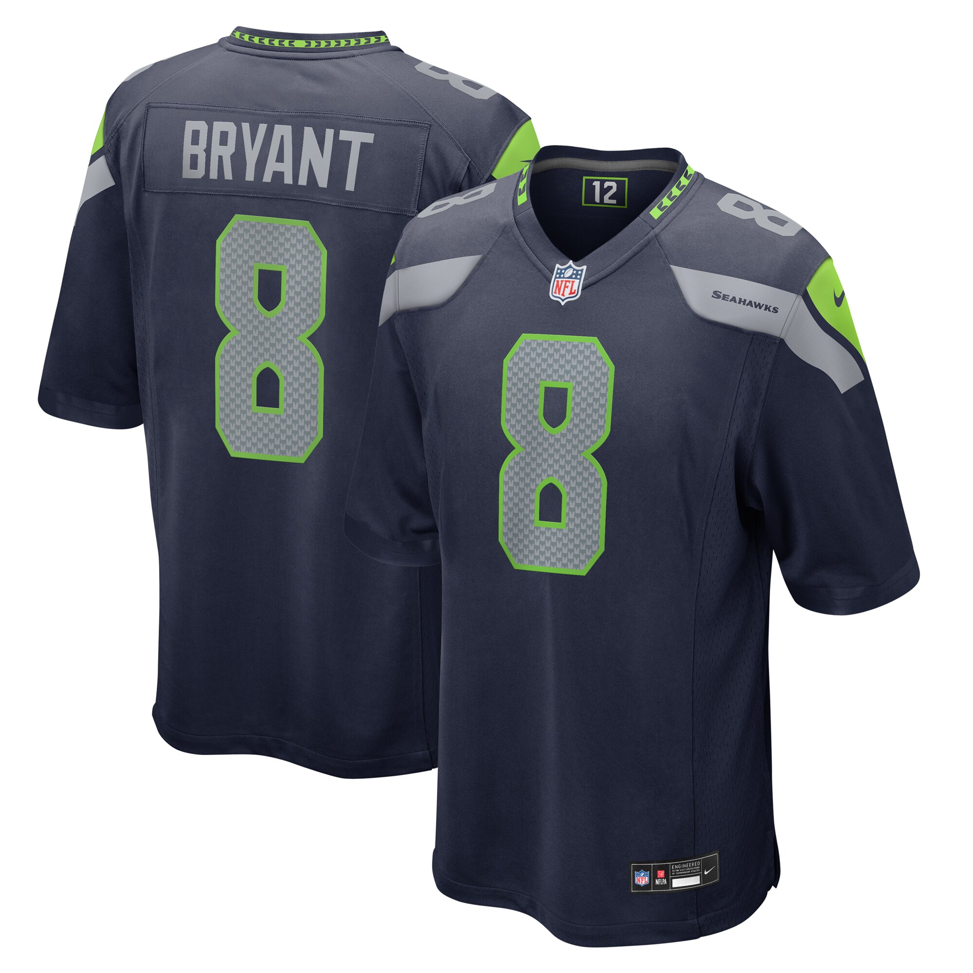 Seattle Seahawks Coby Bryant College Navy Game NFL Jersey Men's