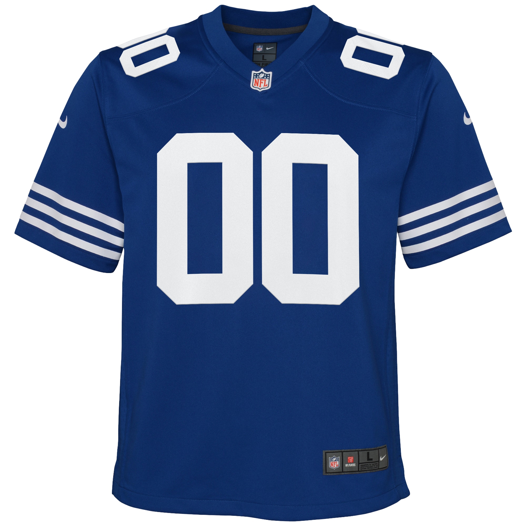 Indianapolis Colts Royal Alternate Custom Game NFL Jersey Youth