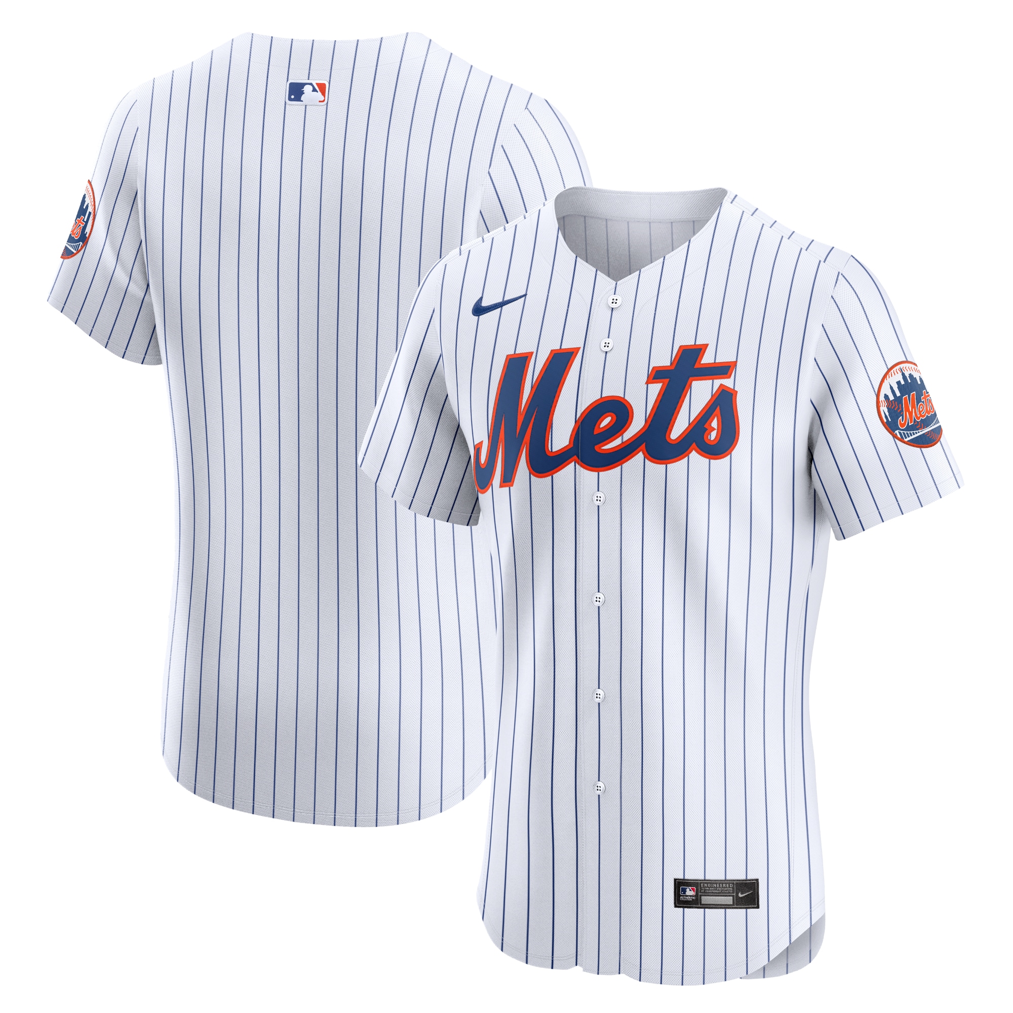 New York Mets White Home Elite MLB Jersey Men's
