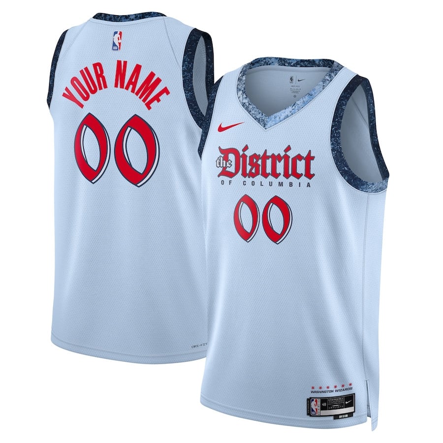 Washington Wizard Unisex 2024/25 Custom Swingman City Edition Powder Blue NBA Jersey Unisex