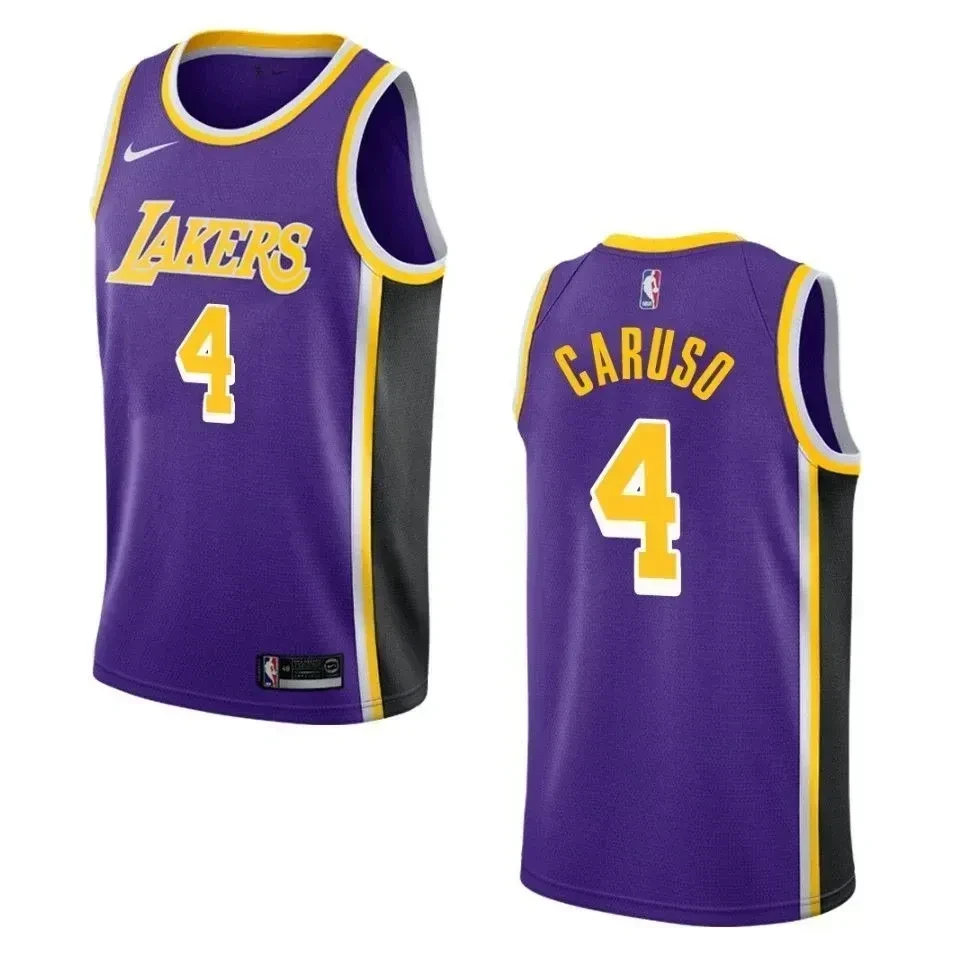 Los Angeles Lakers 4 Alex Caruso Statement Swingman Purple NBA Jersey Men's