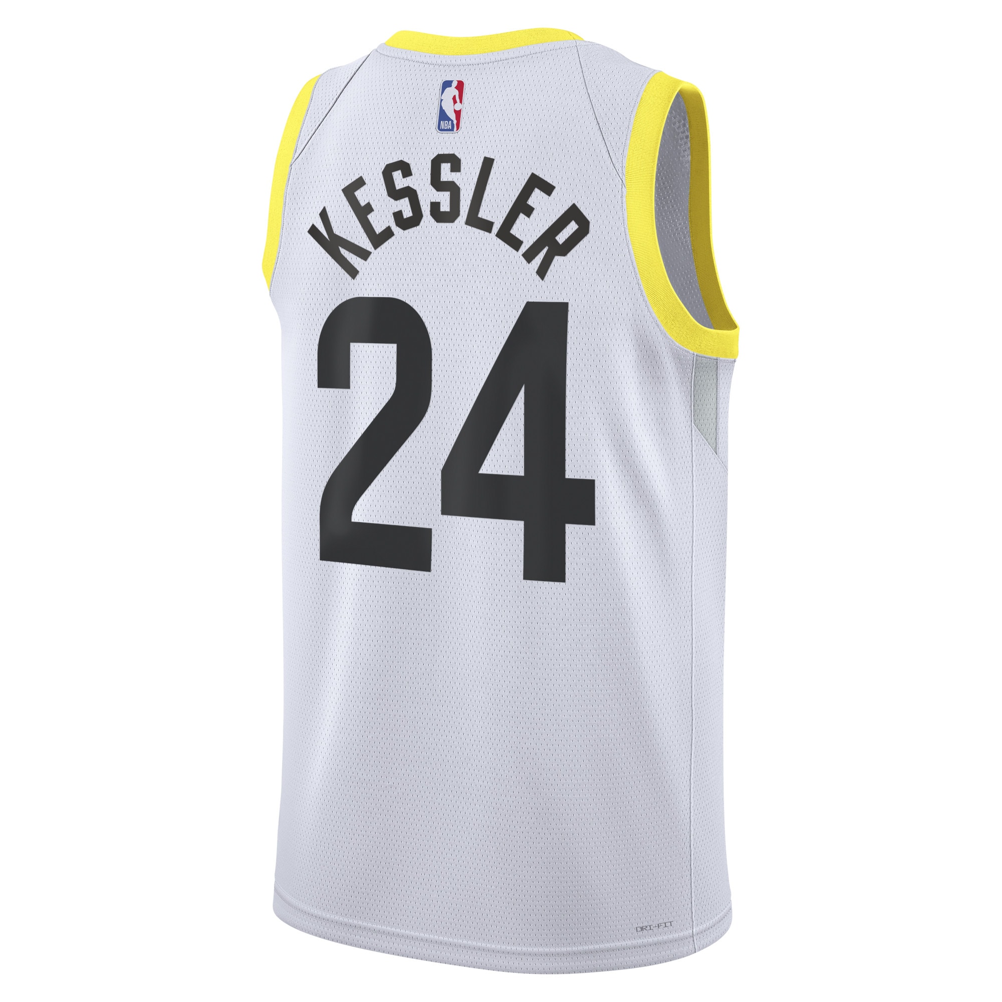 Utah Jazz Association Edition Swingman White Walker Kessle Unisex NBA Jersey Unisex