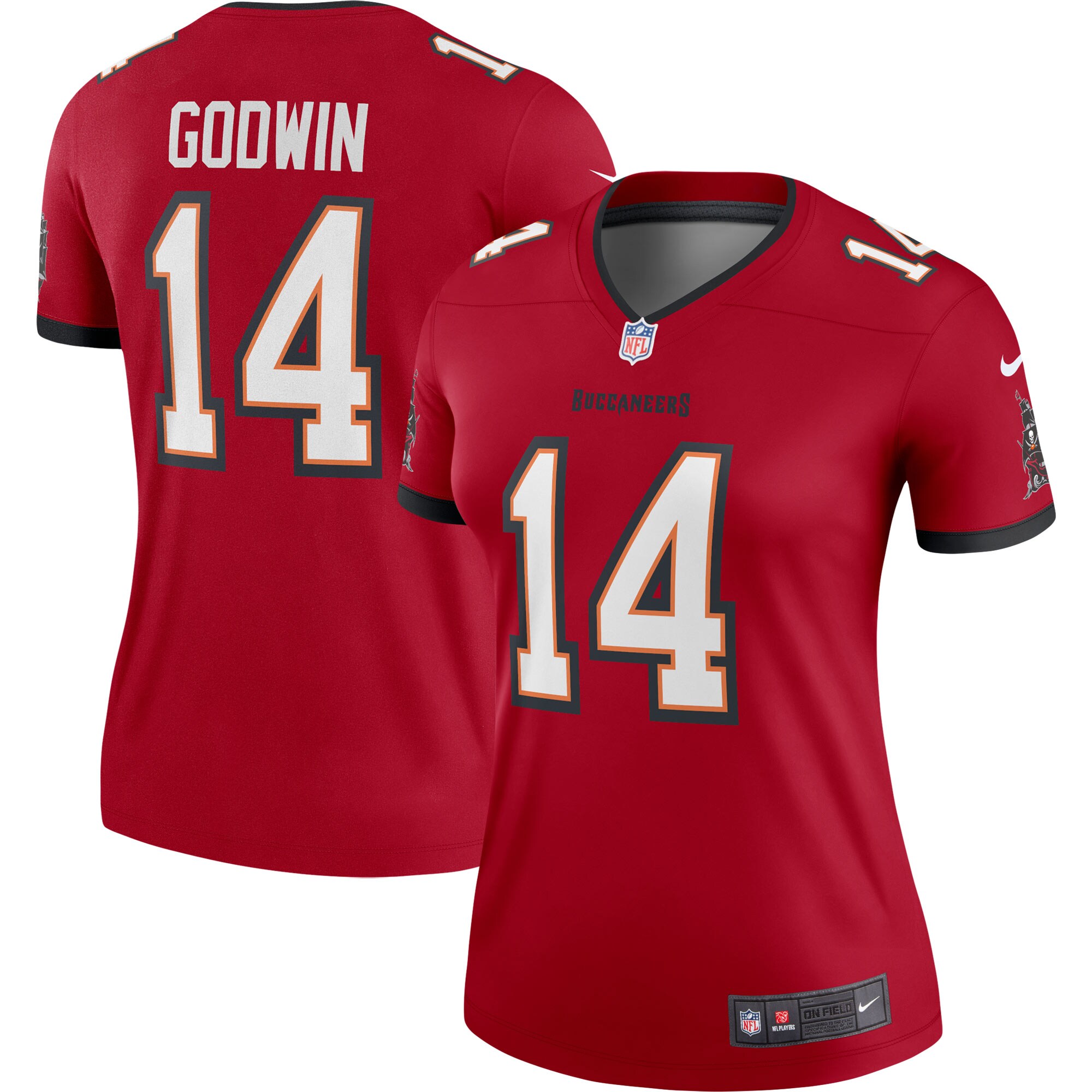 Tampa Bay Buccaneers Chris Godwin Red Legend Player Performance Top NFL Jersey Women's