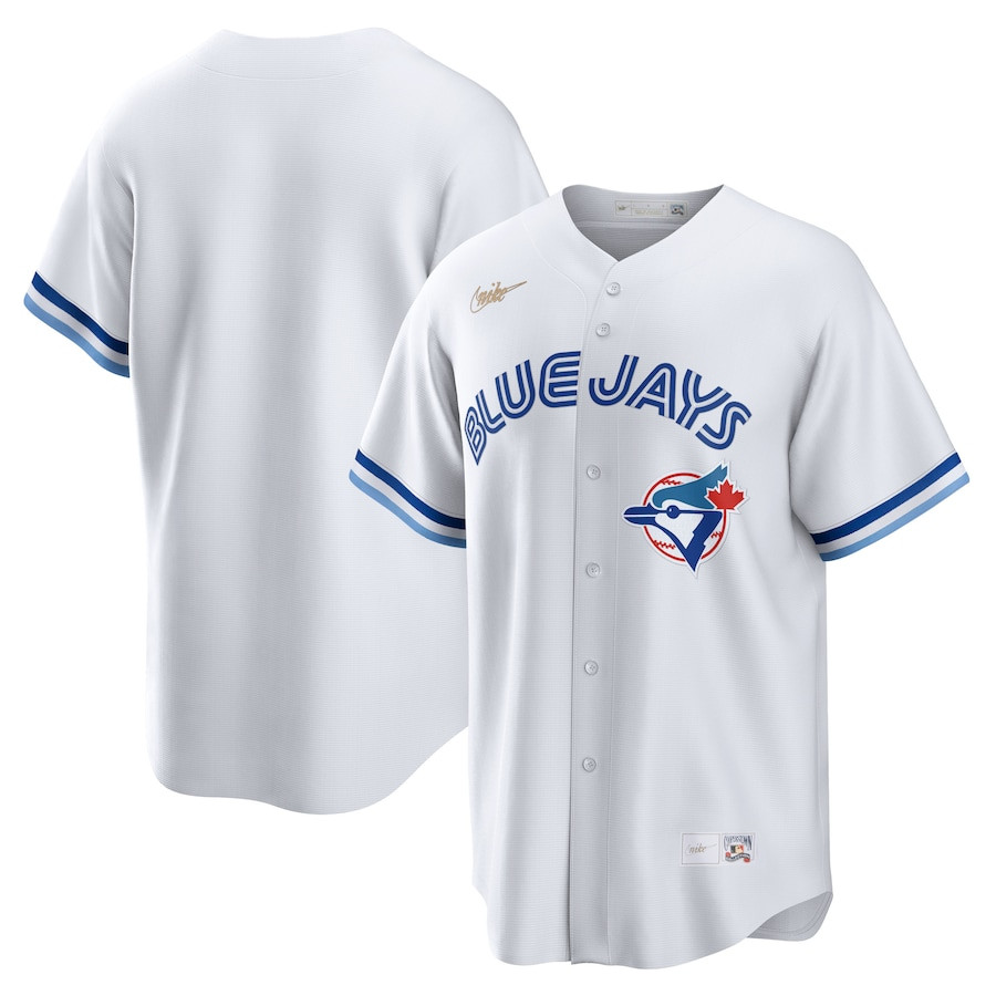 Toronto Blue Jays Cooperstown Collection Home White MLB Jersey Men's