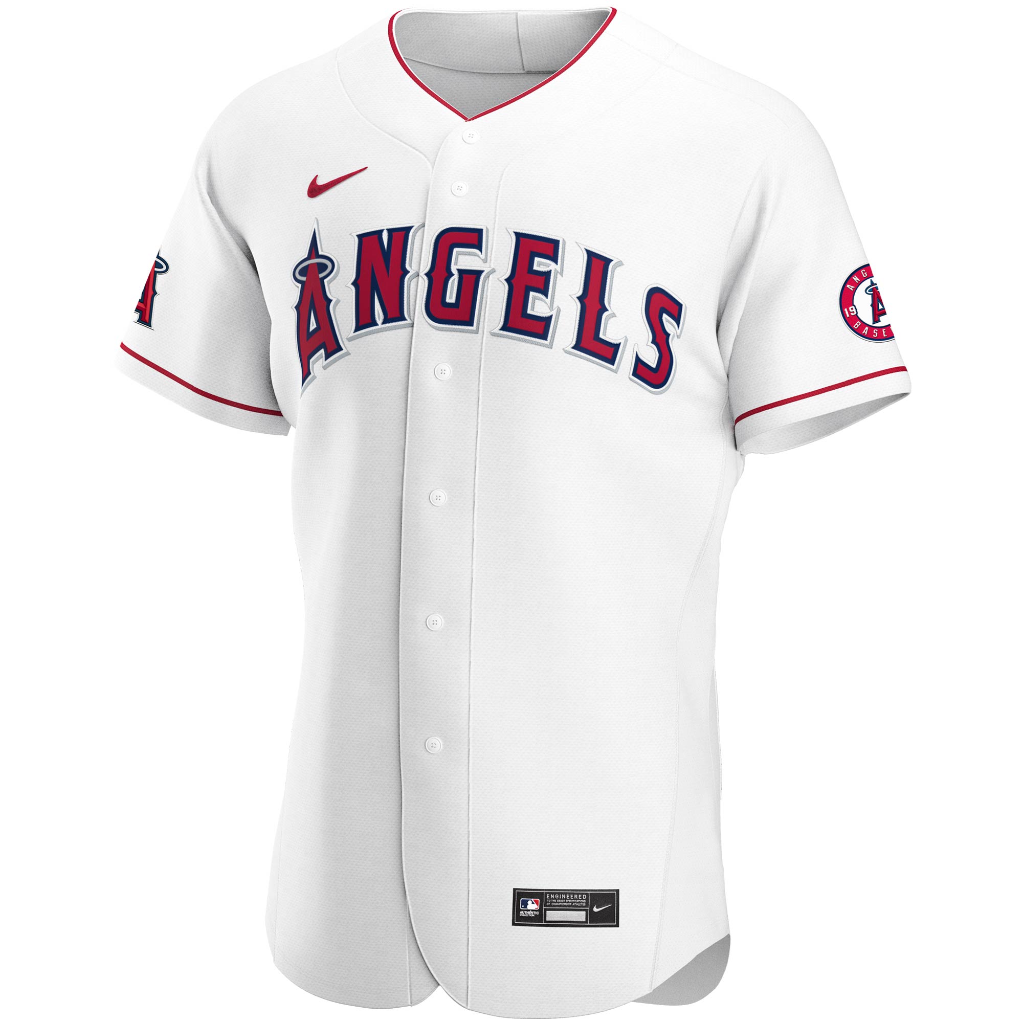 Los Angeles Angels White Home Team MLB Jersey Men's