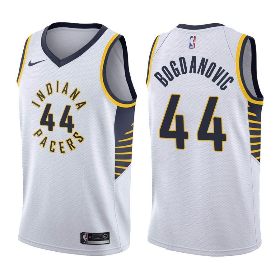 Indiana Pacers Bojan Bogdanovic 44 Associatio White NBA Jersey Men's