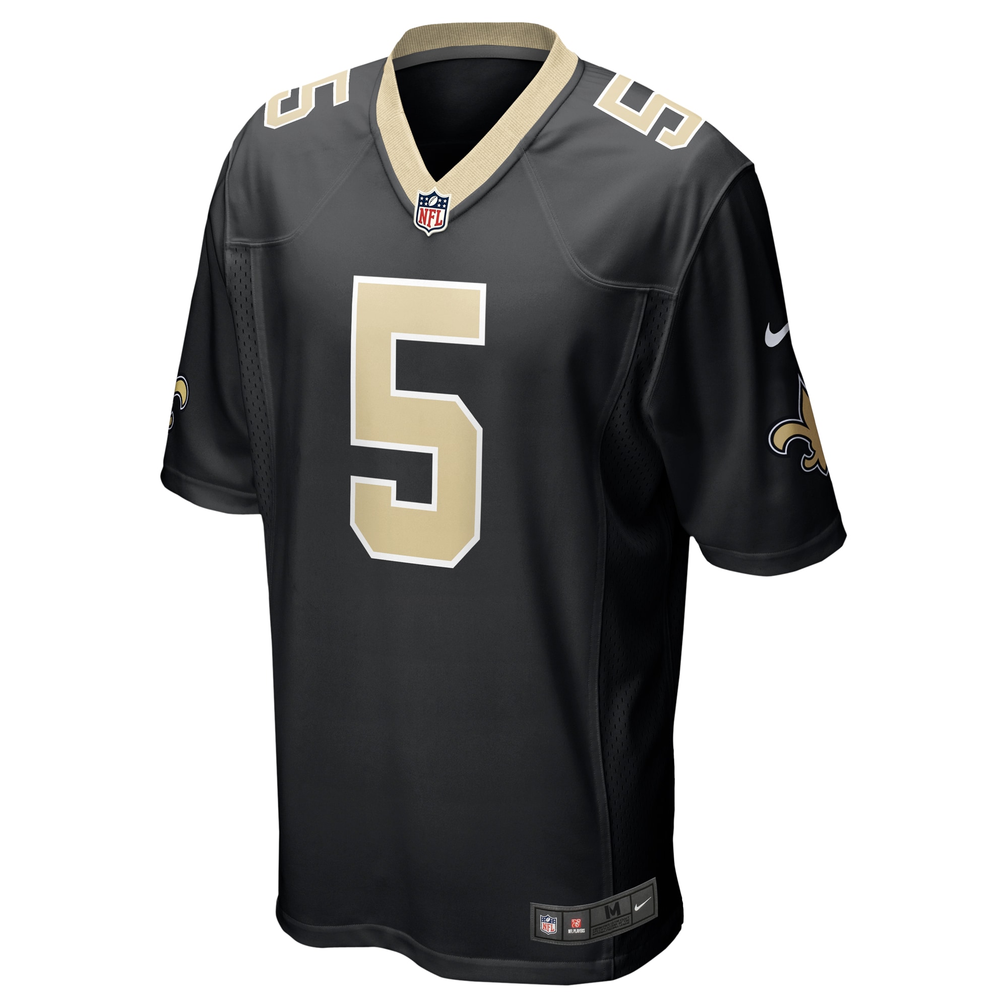 New Orleans Saints Lynn Bowden Jr. Black Team Game NFL Jersey Men's