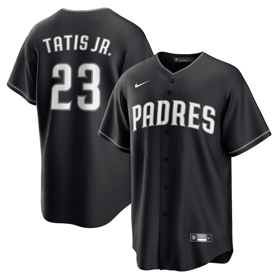 Fernando Tatis Jr. 23 San Diego Padres Black MLB Jersey Men's