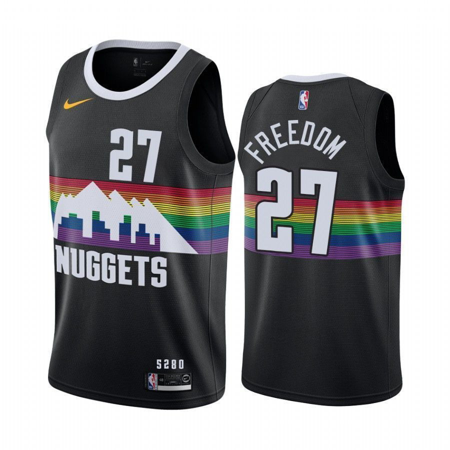 Jamal Murray Freedom Denver Nuggets City NBA Jersey Men's
