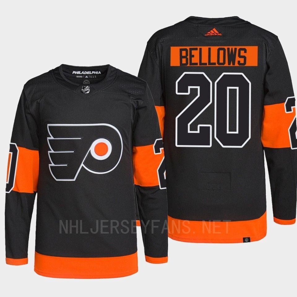 Philadelphia Flyers Kieffer Bellows 20 Black Pro Alternate NHL Jersey Men's