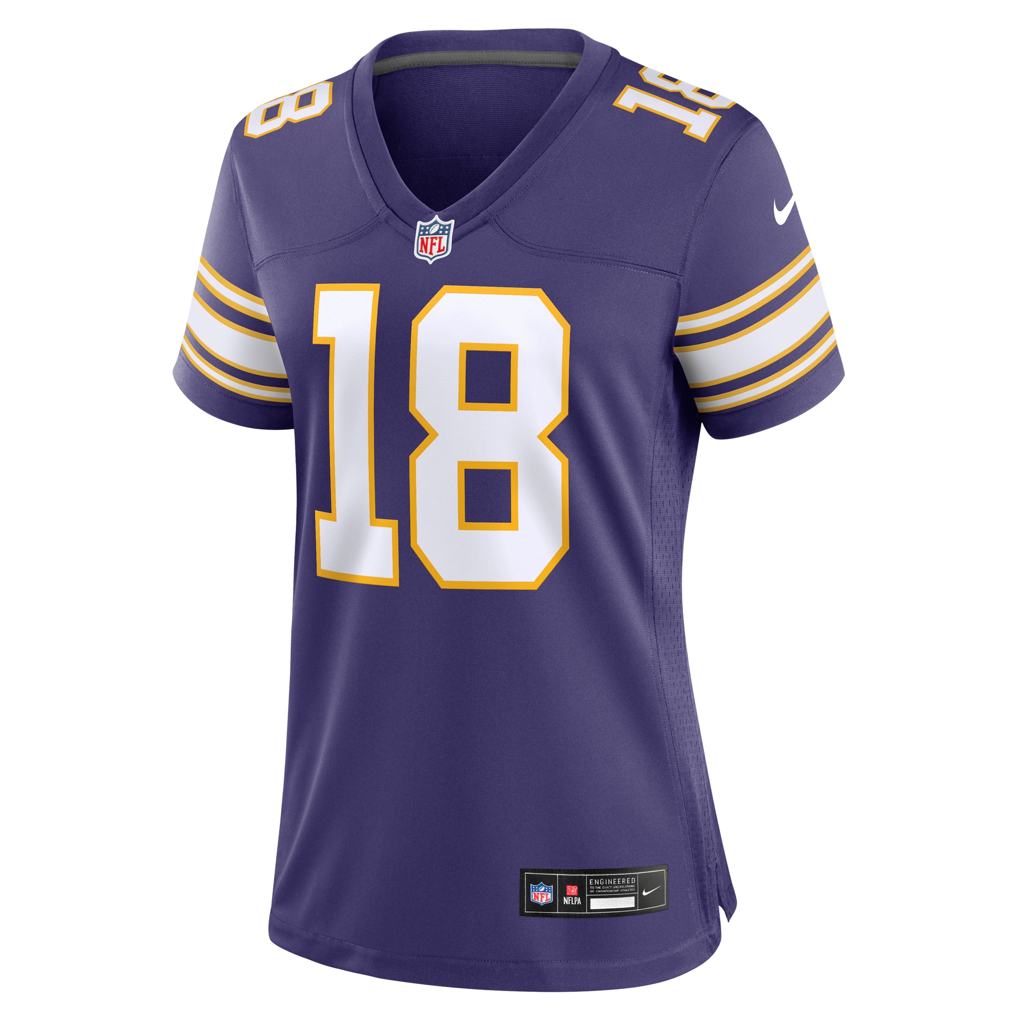 Minnesota Vikings Justin Jefferson Purple Player NFL Jersey Women's