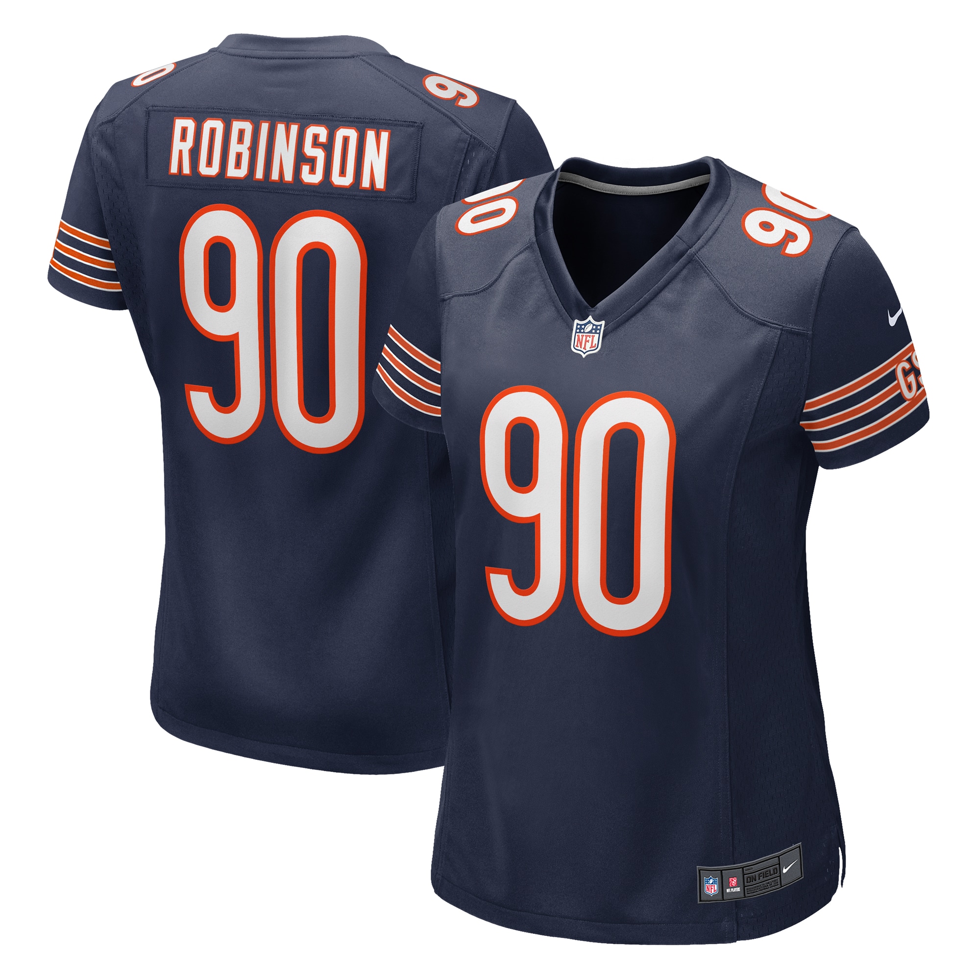 Chicago Bears Dominique Robinson Navy Game NFL Jersey Women's