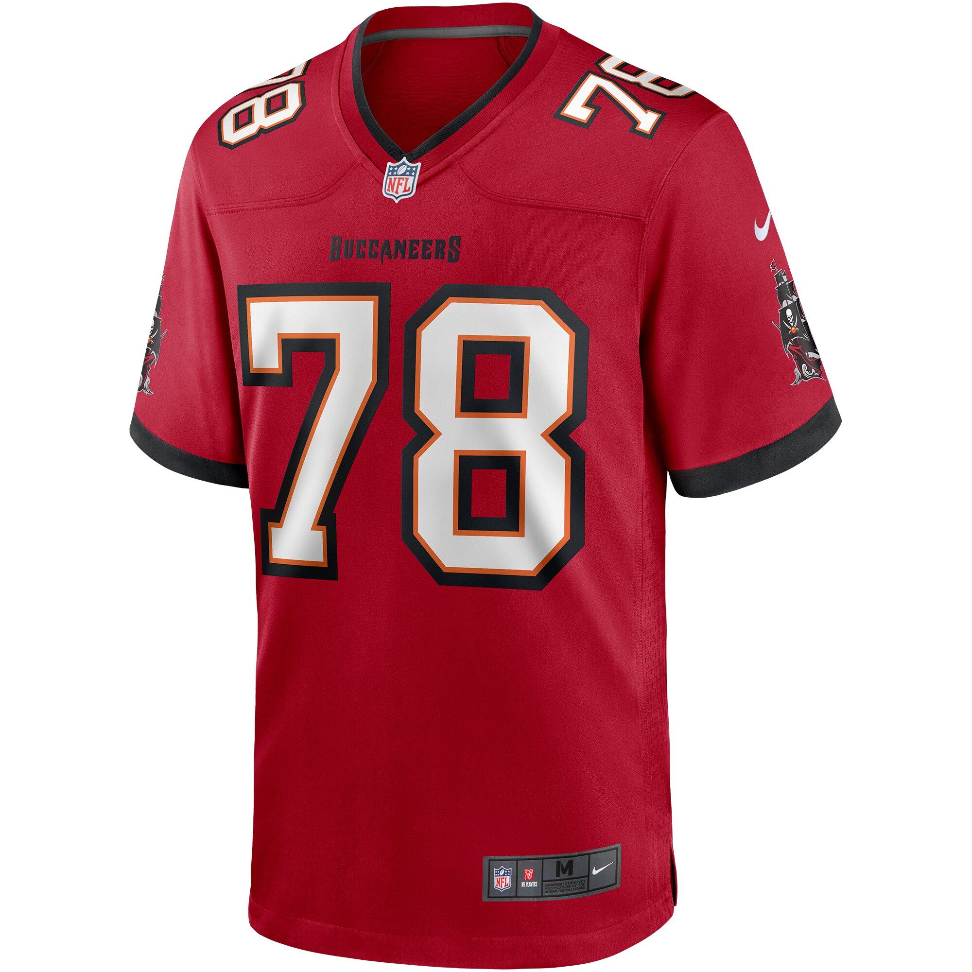 Tampa Bay Buccaneers Tristan Wirfs Red Player Game NFL Jersey Men's