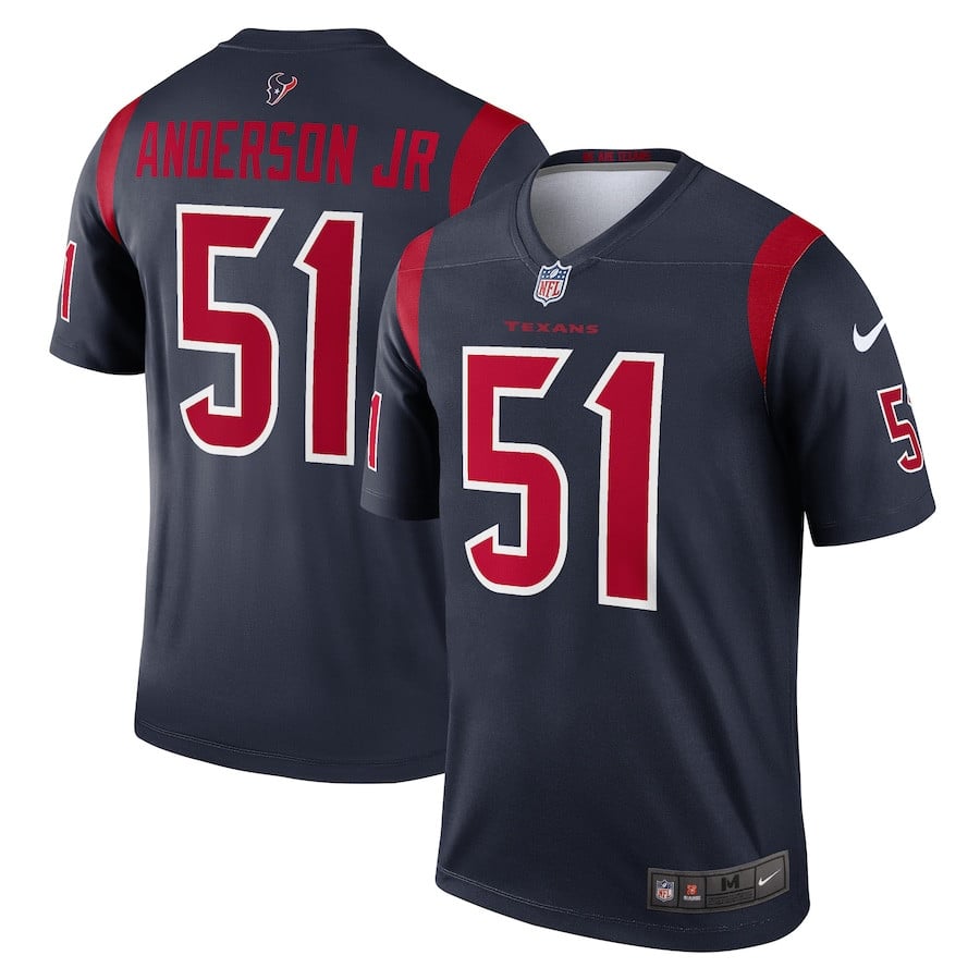 Will Anderson Jr. 51 Houston Texans Legend Navy NFL Jersey Men's