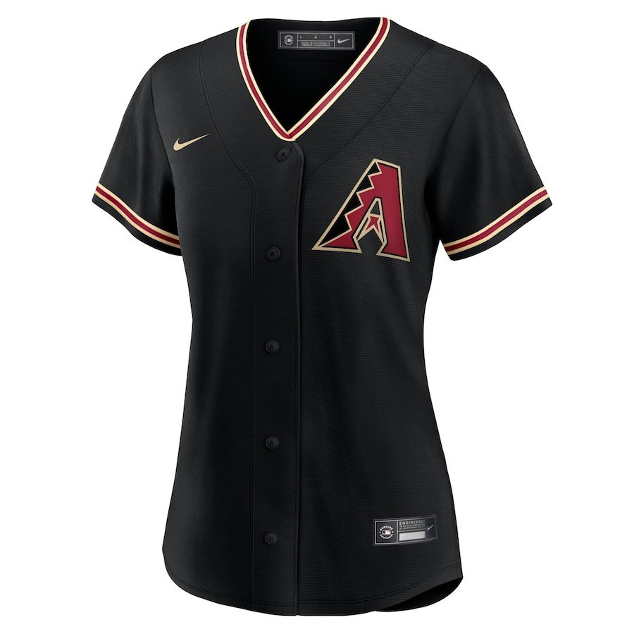 Arizona Diamondbacks Alternate Team Black MLB Jersey Women's