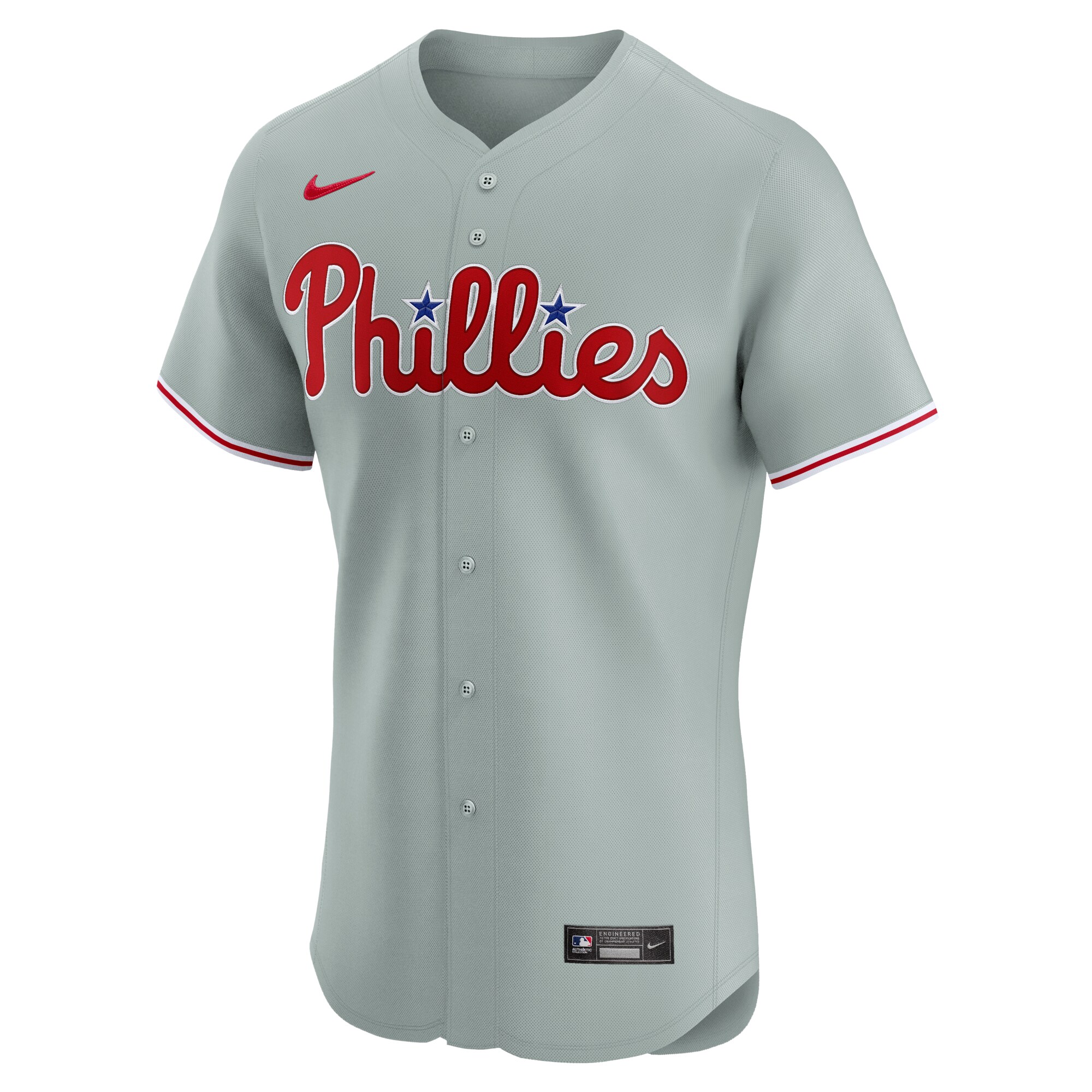 Philadelphia Phillies Gray Road Elite MLB Jersey Men's