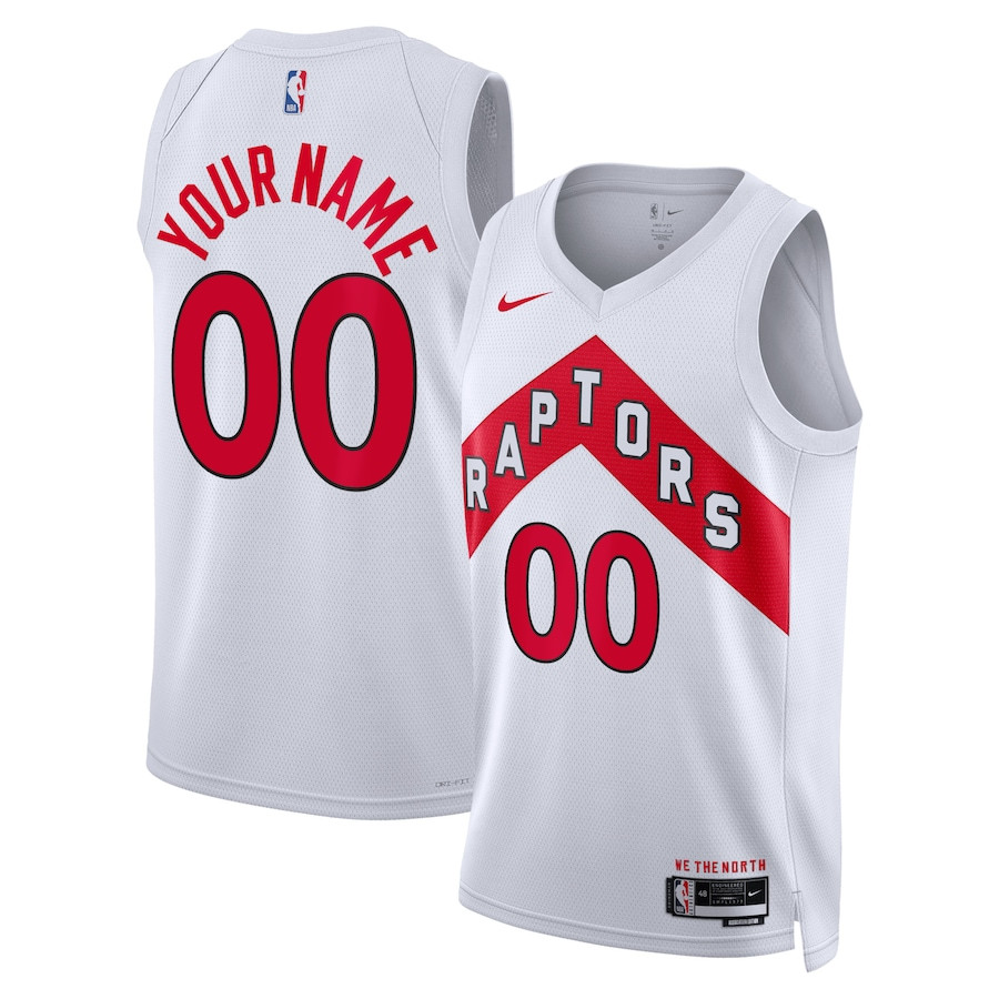 Toronto Raptors 2023/24 Association Swingman Custom White NBA Jersey Men's