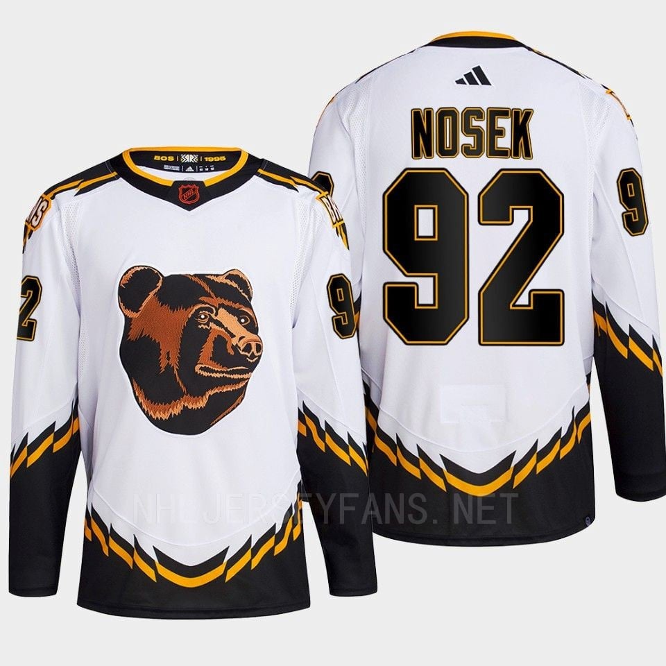 Boston Bruins 2022 Reverse Retro 2.0 Tomas Nosek 92 White Primegreen NHL Jersey Men's