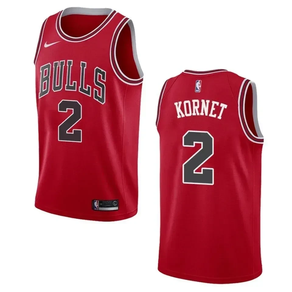Chicago Bulls 2 Luke Kornet Icon Swingman Red NBA Jersey Men's