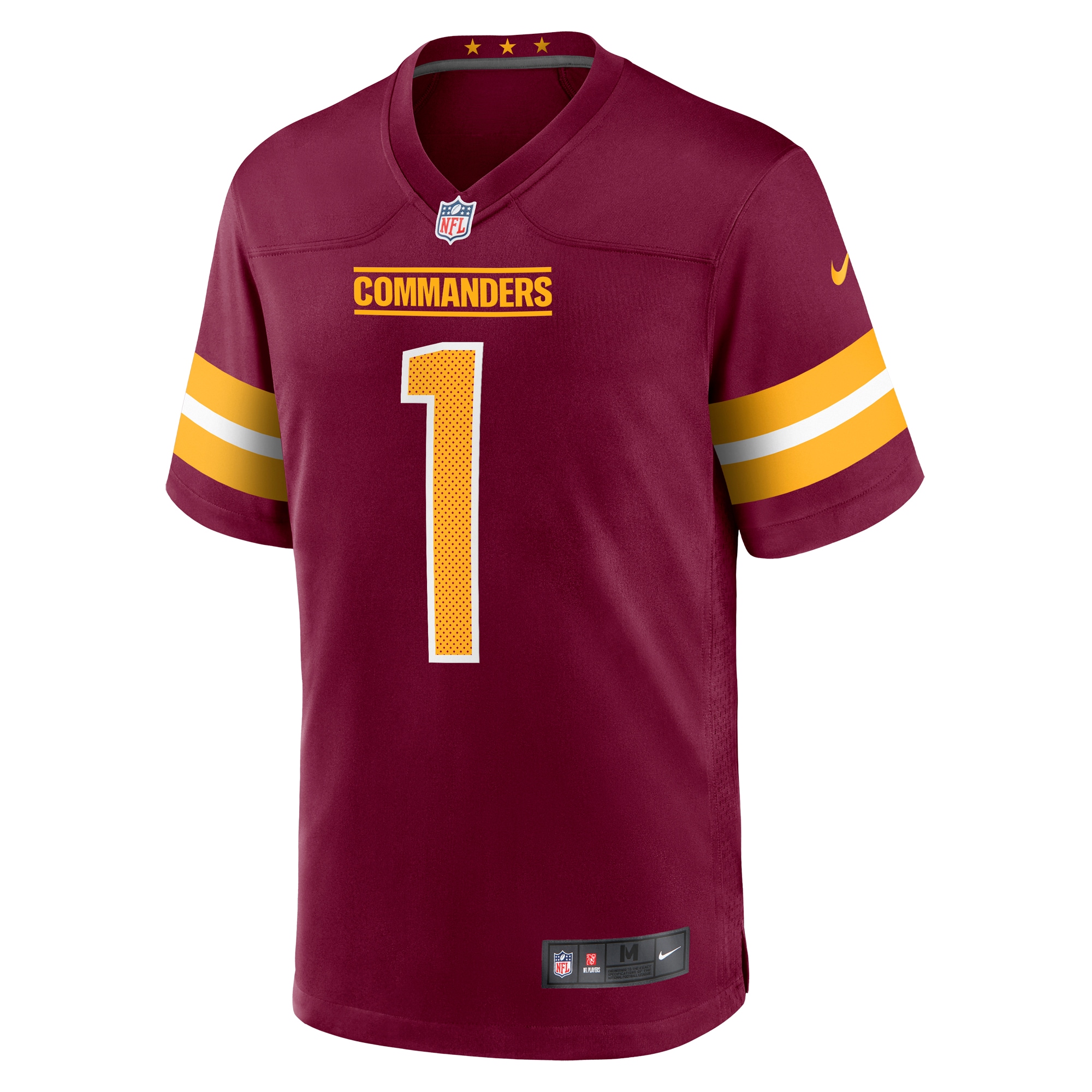 Washington Commanders Number 1 Dad Burgundy Game NFL Jersey Men's