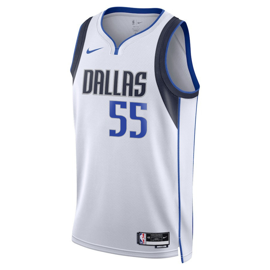 Derrick Jones Jr. 55 Dallas Mavericks 2024 FINALS PATCH Swingman Association Editio White NBA Jersey Men's