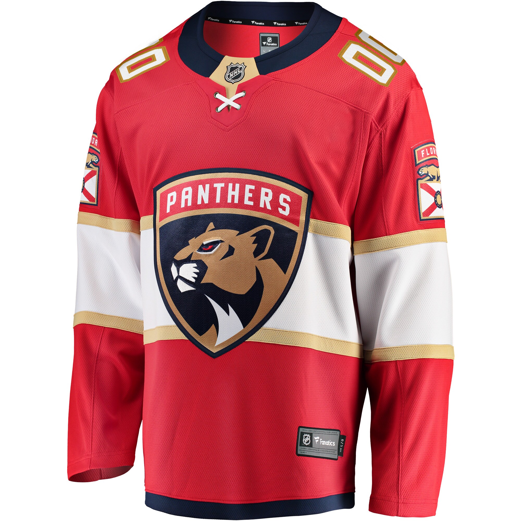 Florida Panthers Red Home Breakaway Custom NHL Jersey Men's