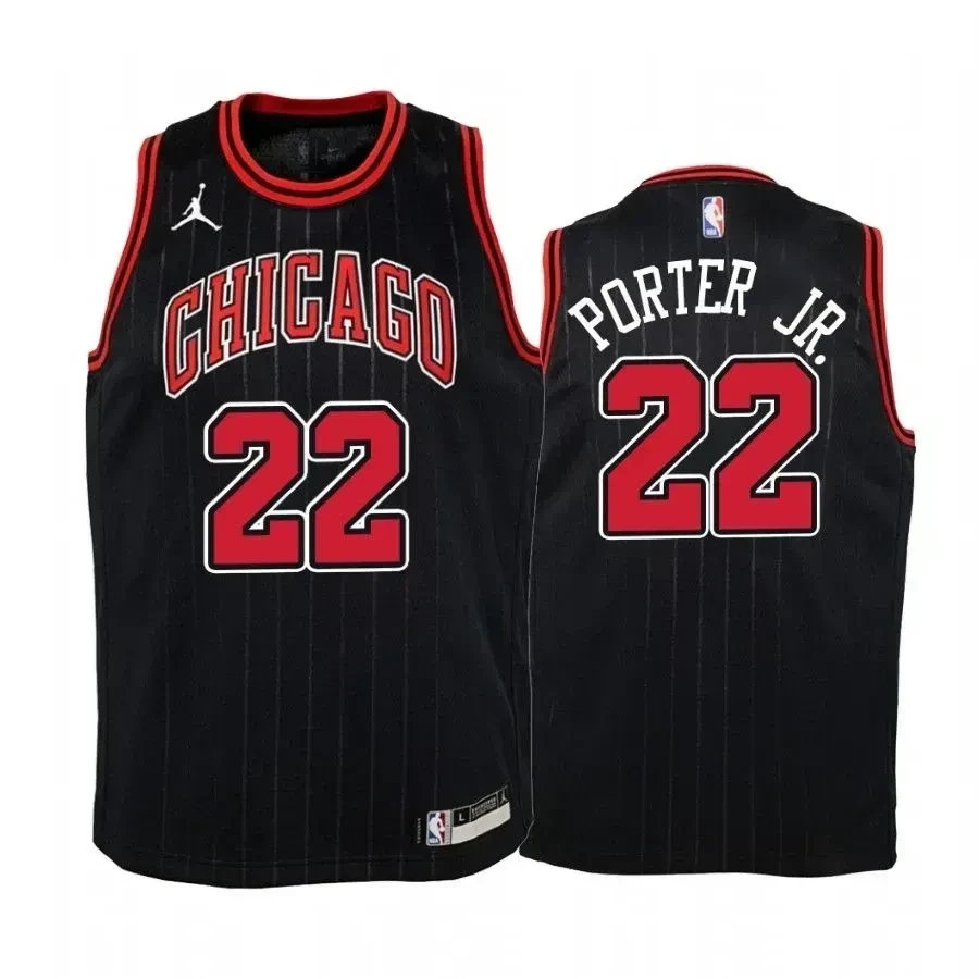 Otto Porter Jr. Chicago Bulls Black Statet Jumpman NBA Jersey Youth