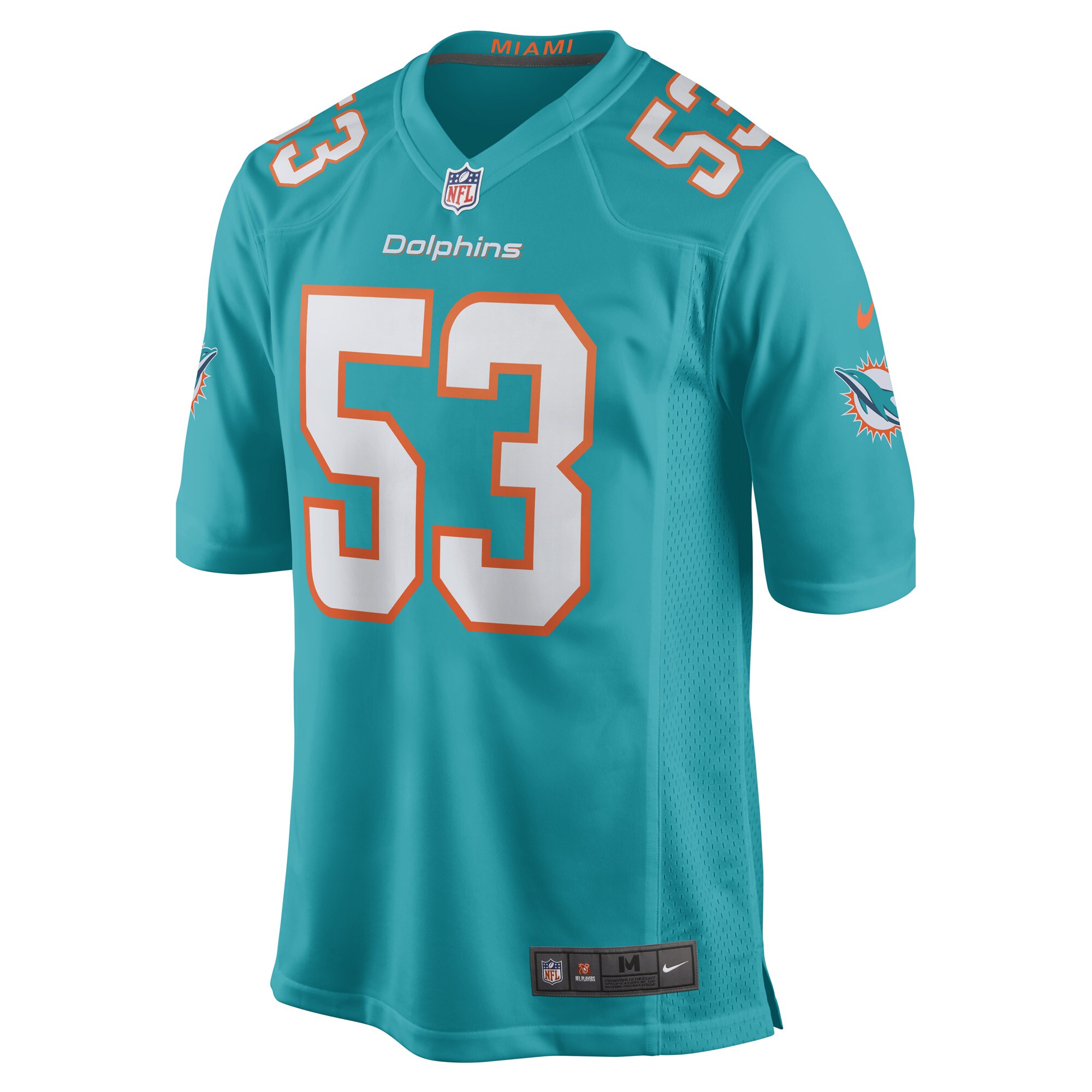 Miami Dolphins Cameron Goode Aqua Game Player NFL Jersey Men's