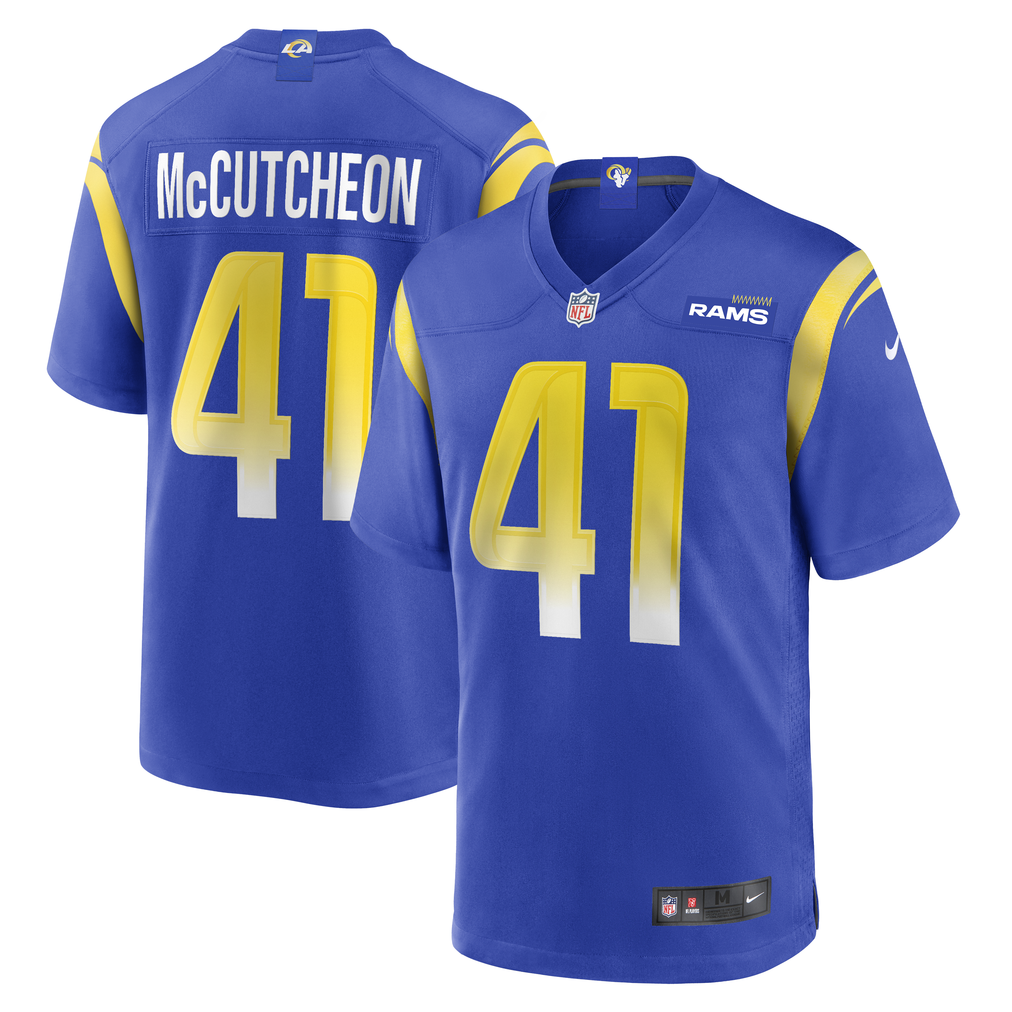 Los Angeles Rams Cameron McCutcheon Royal Game NFL Jersey Men's