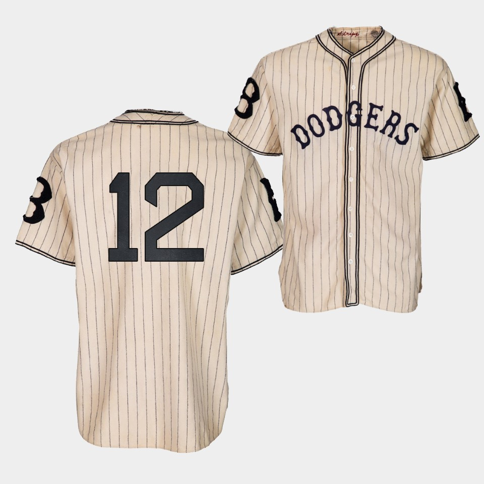 Brooklyn Los Angeles Dodgers Joey Gallo 1933 Heritage 12 Gold Pinstripe MLB Jersey Men's