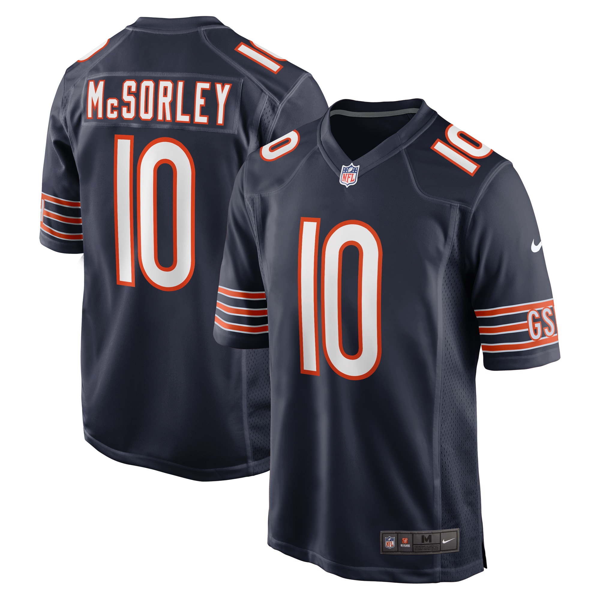Chicago Bears Trace McSorley Navy Team Game NFL Jersey Men's