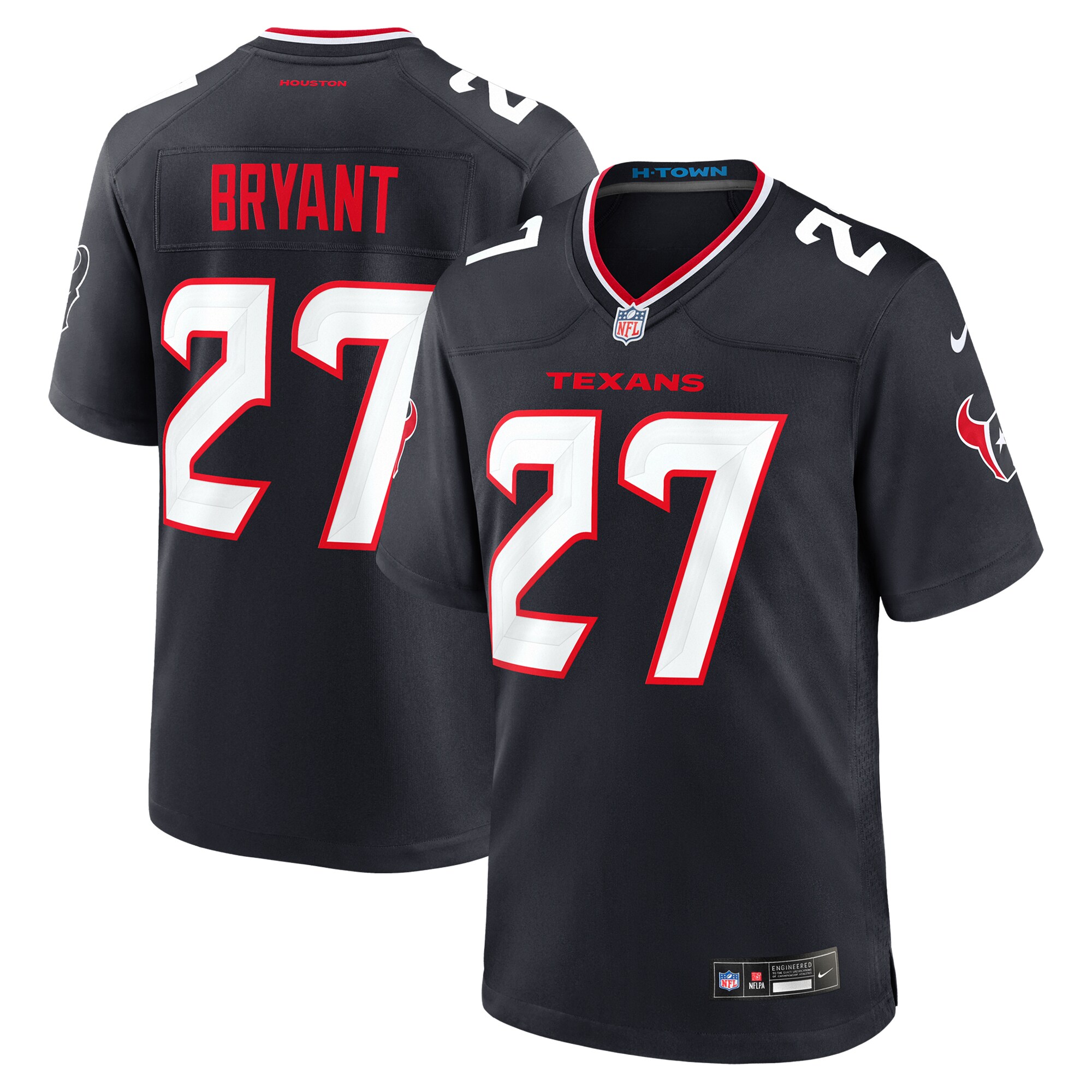 Houston Texans Myles Bryant Navy Team Game NFL Jersey Men's
